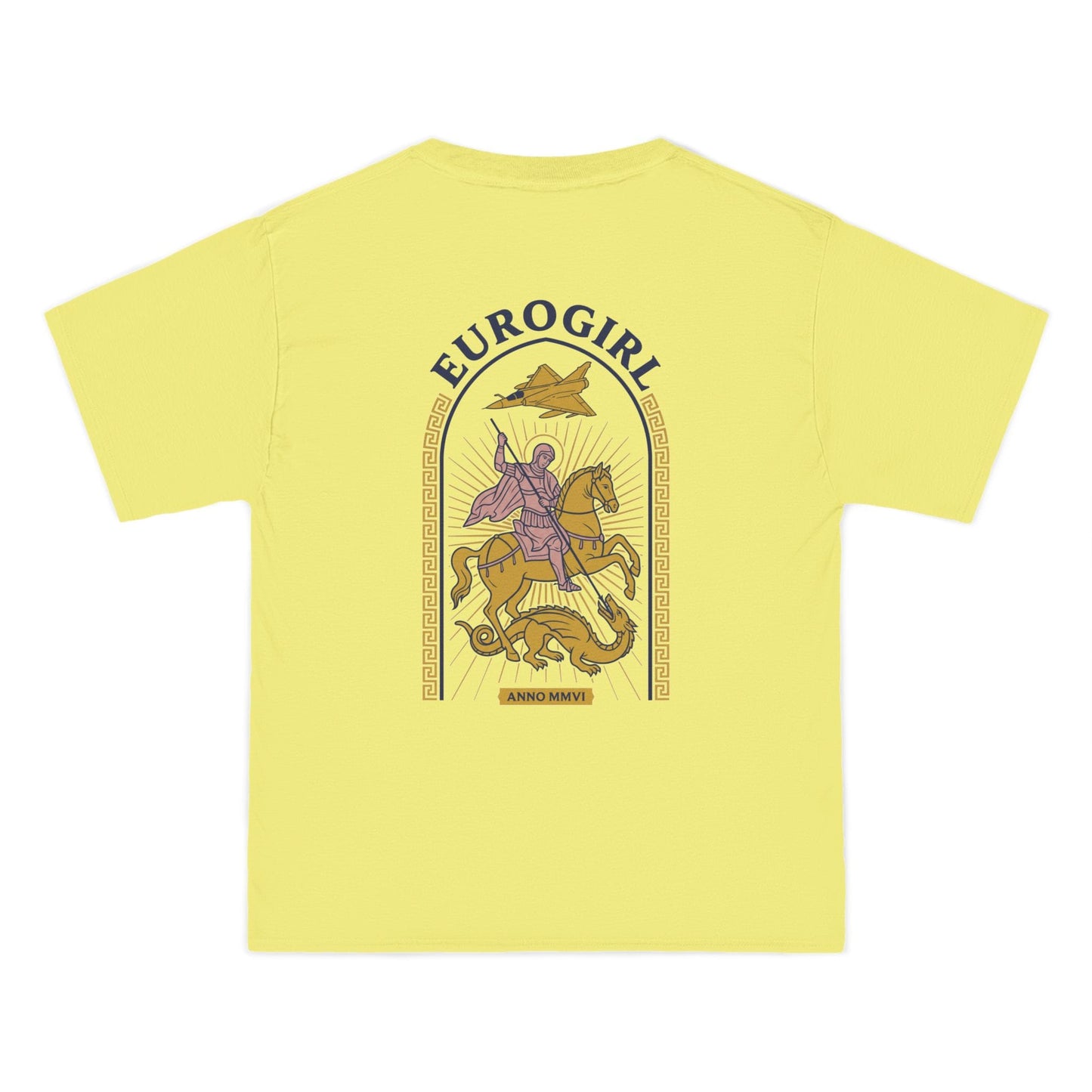 Printify T-Shirt Euro Girl St. George Byzantine Oversized Tee