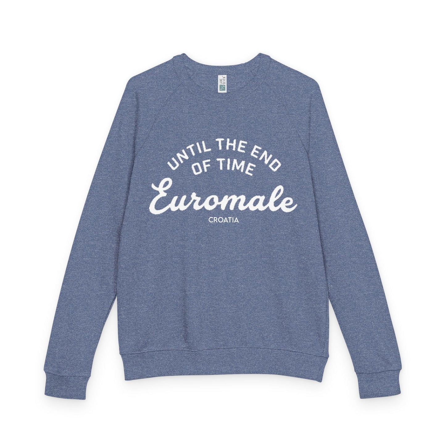 Printify Sweatshirt Euro male "Until the End of Time" Men's Raglan