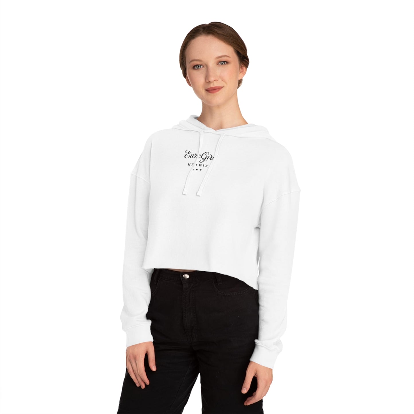 Printify Hoodie EuroGirl Rosa x Ketrix Spring Crop