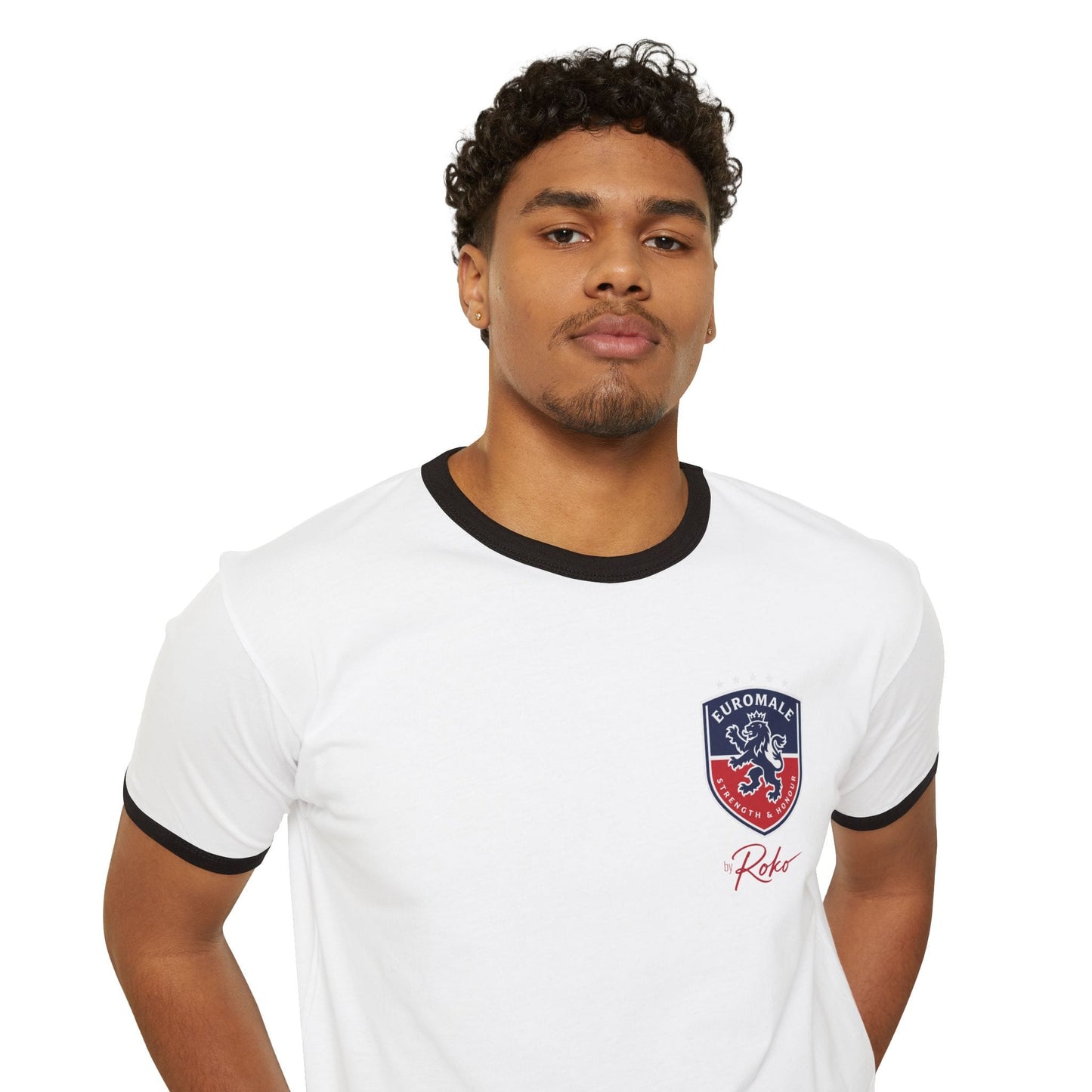 Printify T-Shirt Euro Male England Ringer Tee