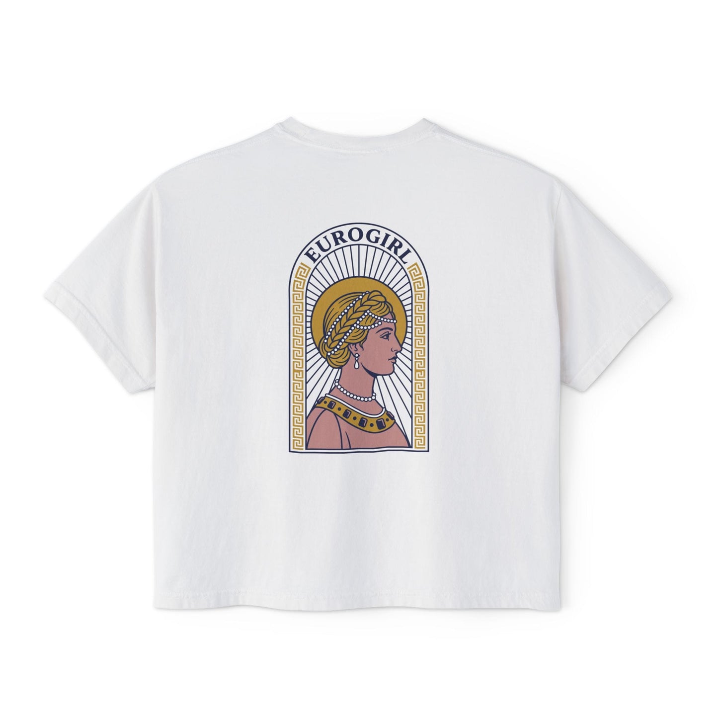 Printify T-Shirt Euro Girl Byzantine Crop