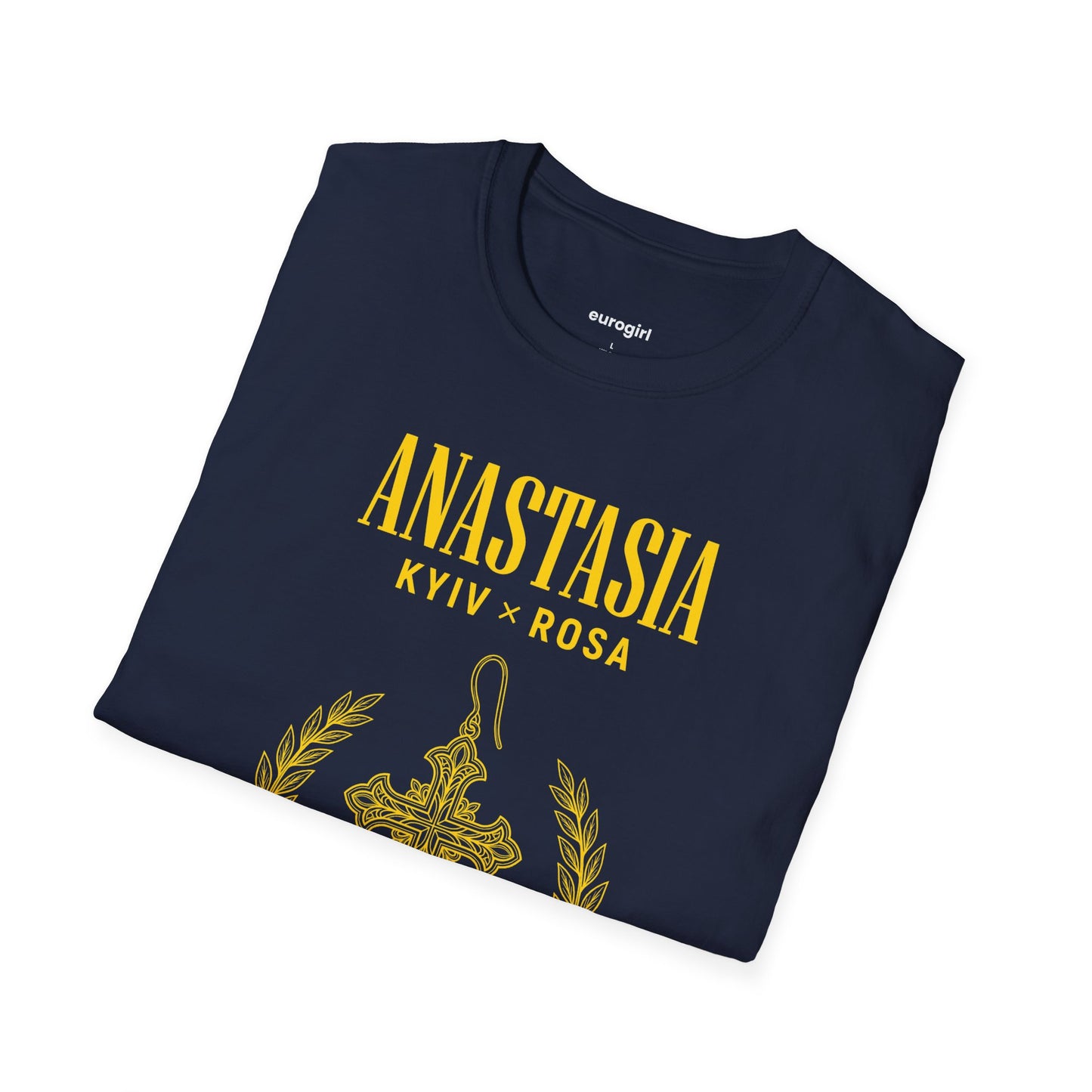 EuroGirl Anastasiax Rosa Kyiv Cross T-Shirt