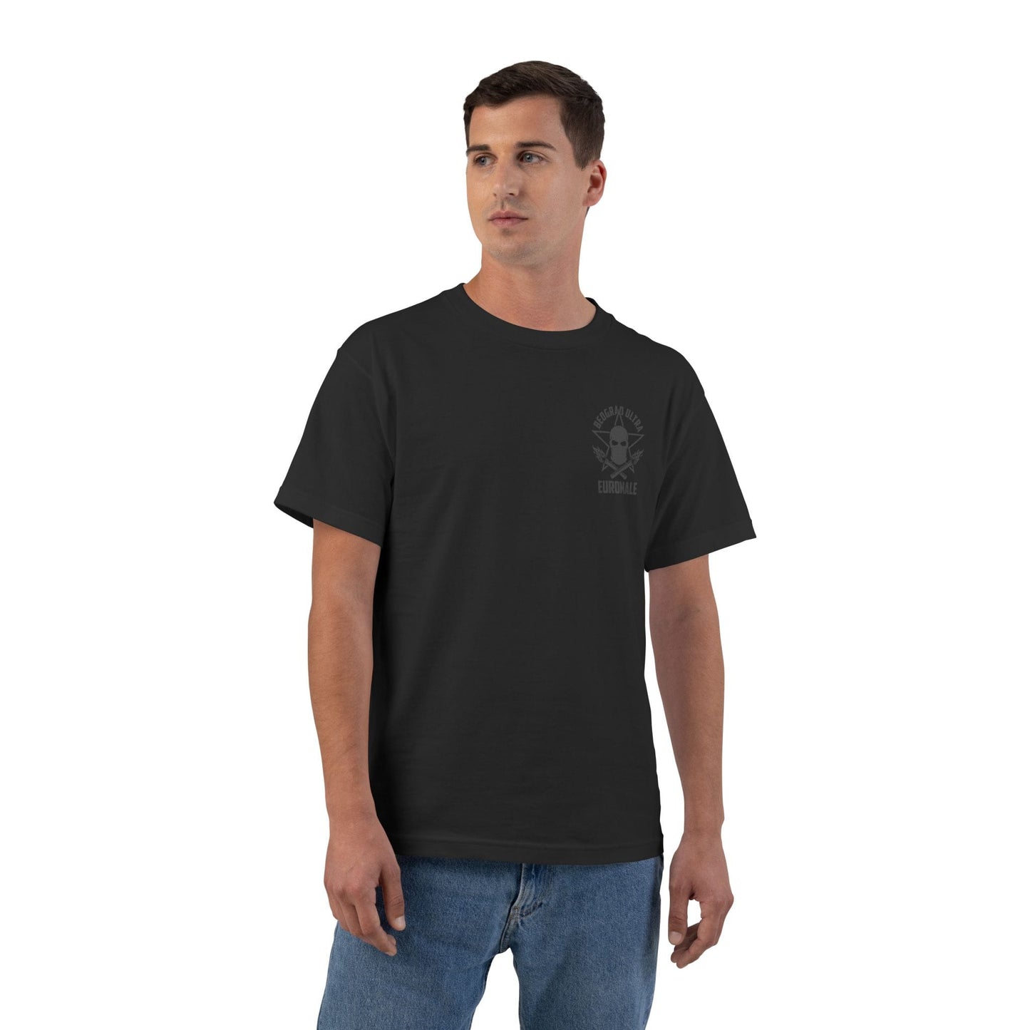 Printify T-Shirt EuroMale - The Last Line Beefy T-Shirt