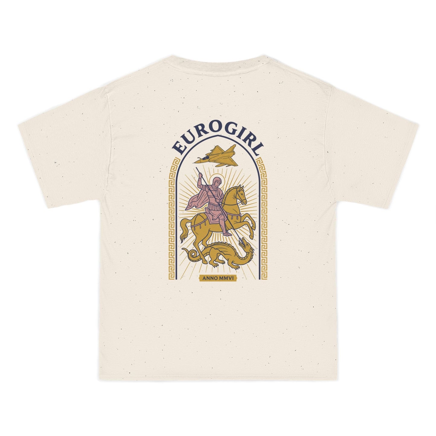 Printify T-Shirt Euro Girl St. George Byzantine Oversized Tee