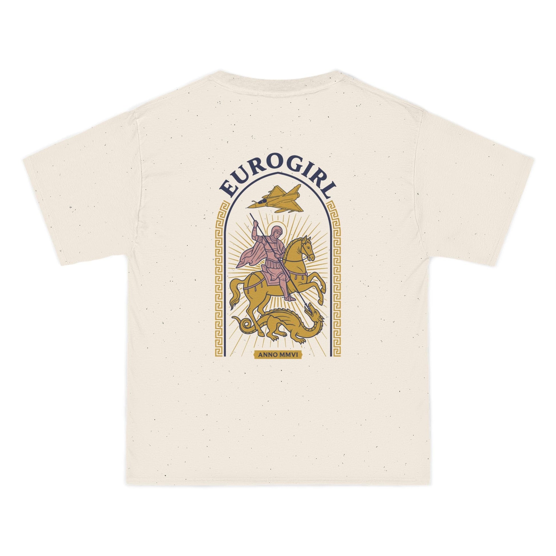 Printify T-Shirt Euro Girl St. George Byzantine Oversized Tee