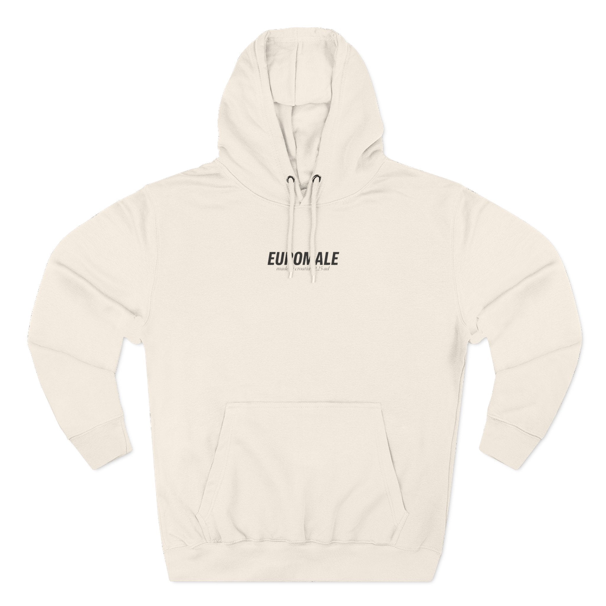 Euromale 'Fear of Mog' Hoodie – Minimal Graphic Fleece Pullover