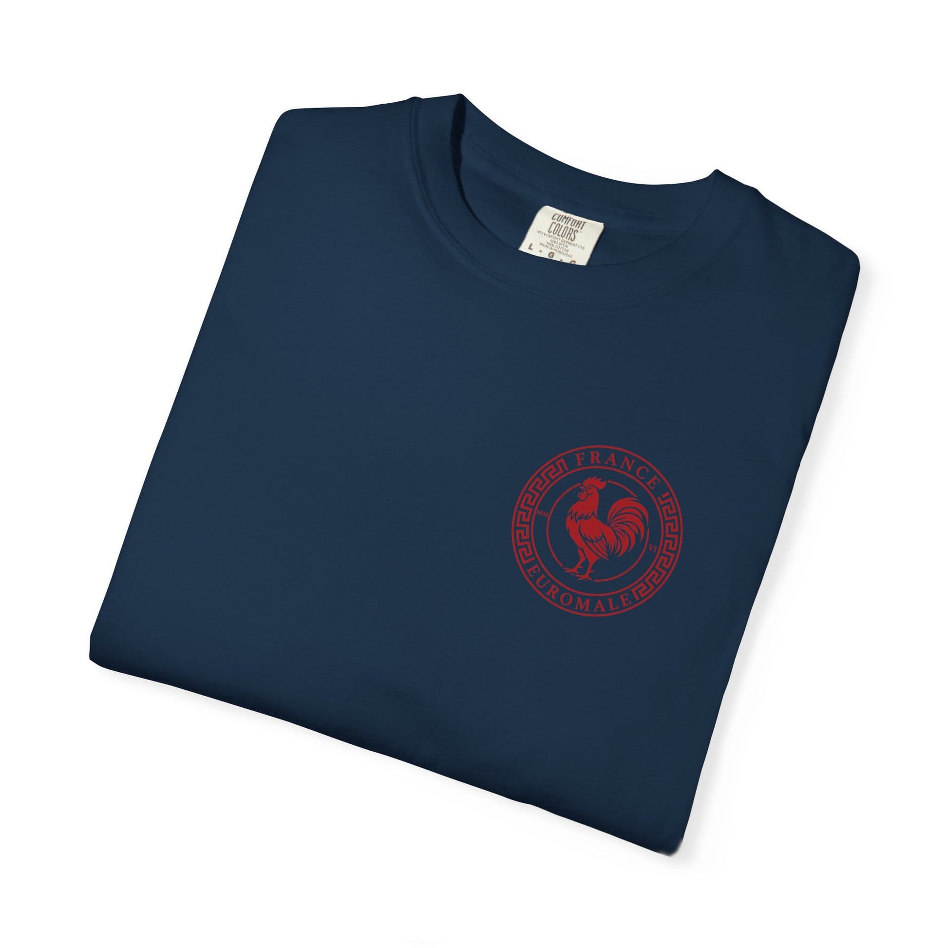 Printify T-Shirt Euro Male Allez Les Bleus Cotton Tee