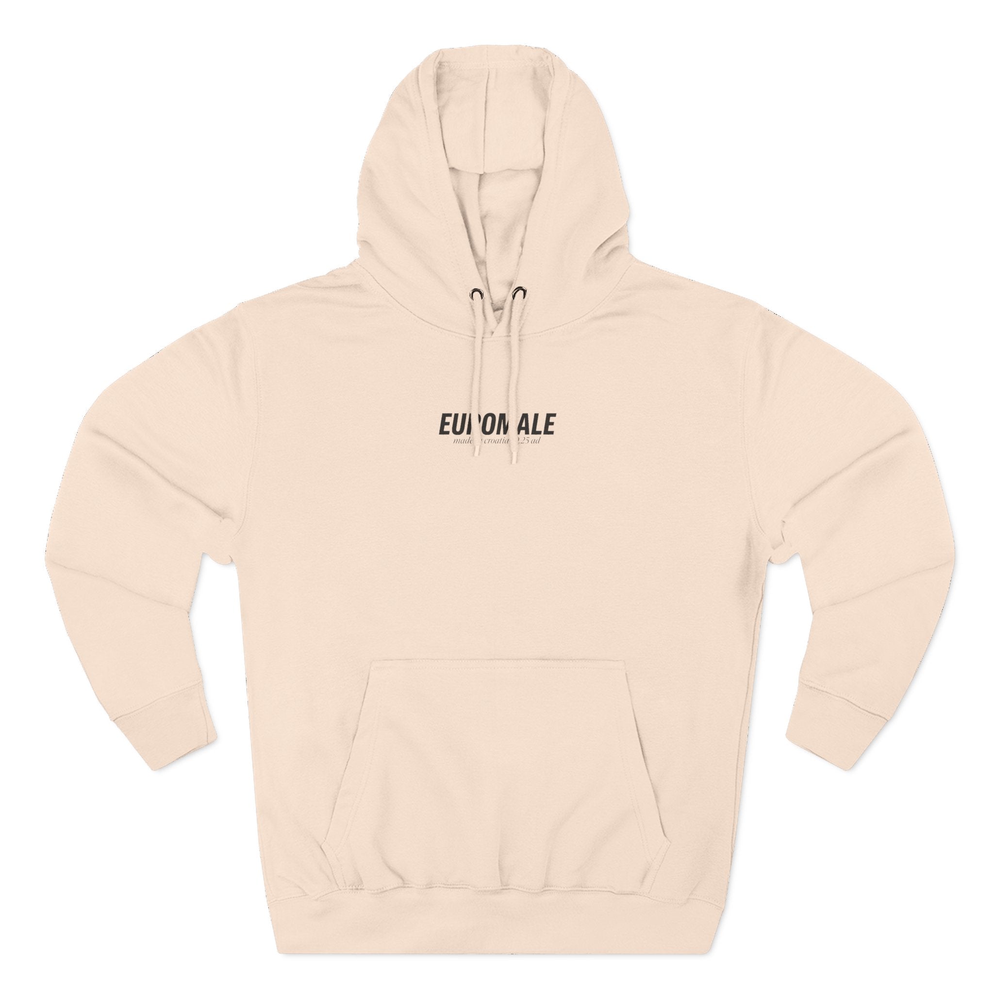 Euromale 'Fear of Mog' Hoodie – Minimal Graphic Fleece Pullover