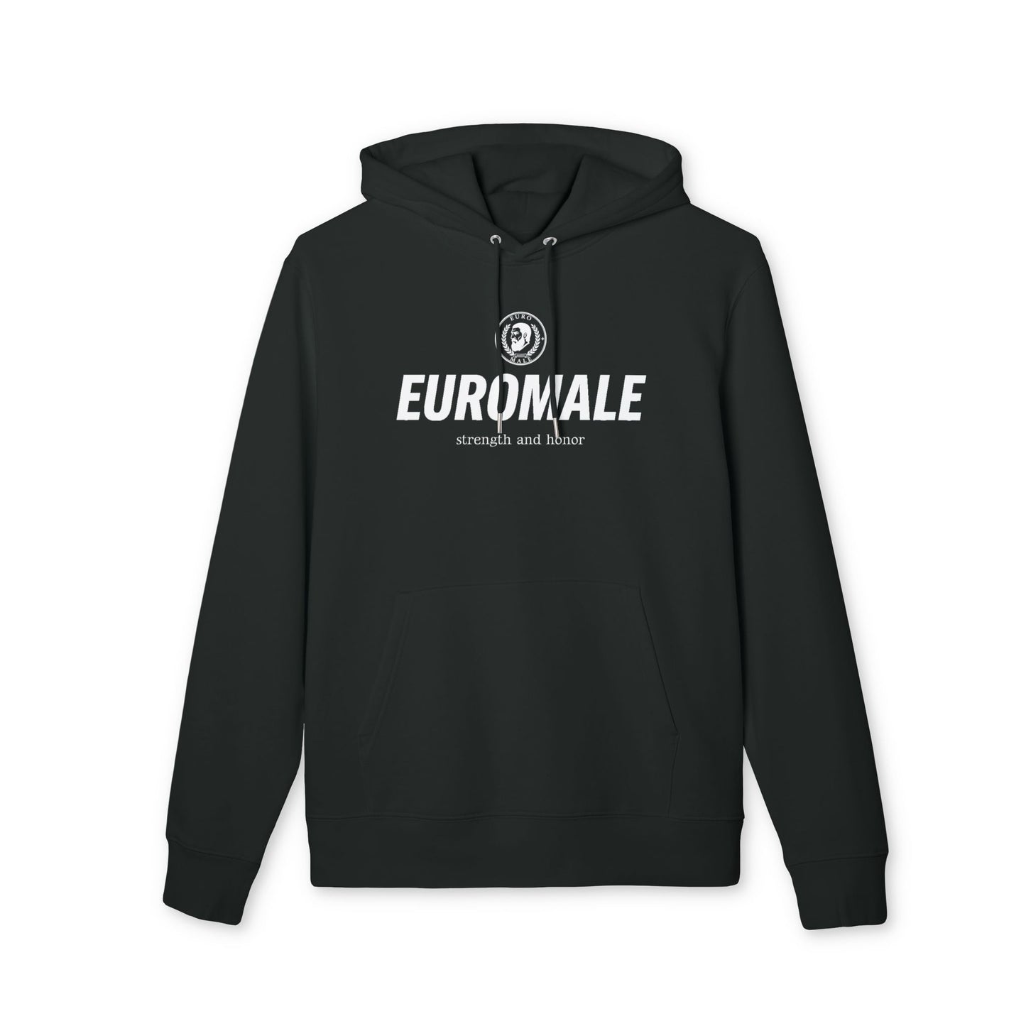 Printify Hoodie S / Black EuroMale Strength and Honor Hoodie