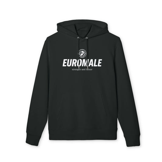 Printify Hoodie S / Black EuroMale Strength and Honor Hoodie