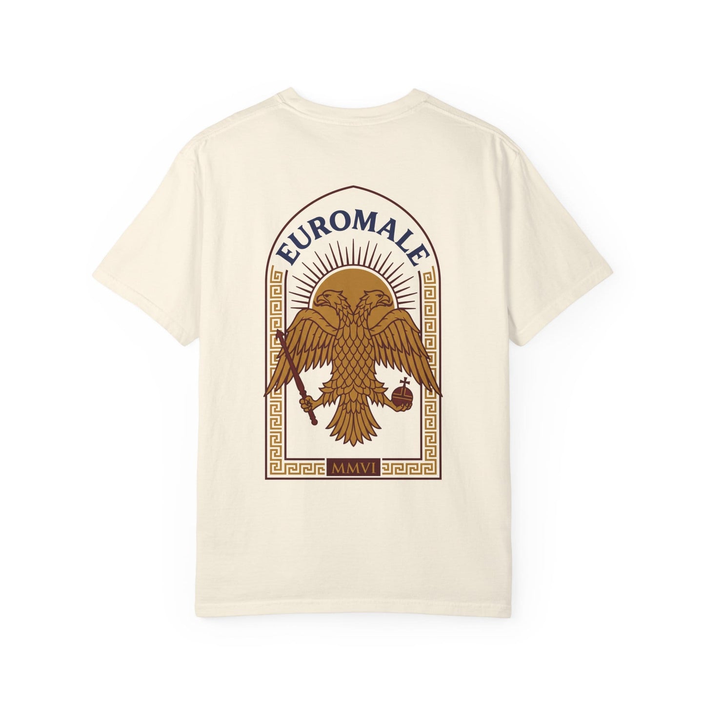Printify T-Shirt Euro Male Byzantine Ivory Tee