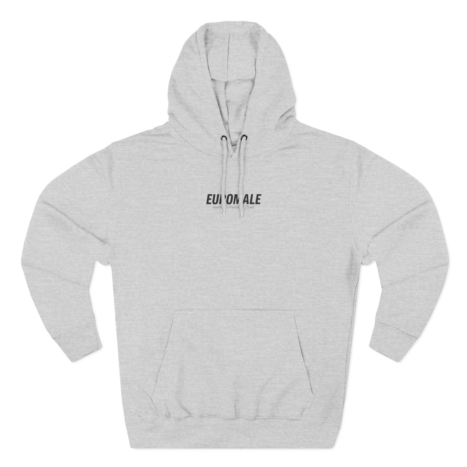 Printify Hoodie Euromale 'Fear of Mog' Hoodie – Minimal Graphic Fleece Pullover