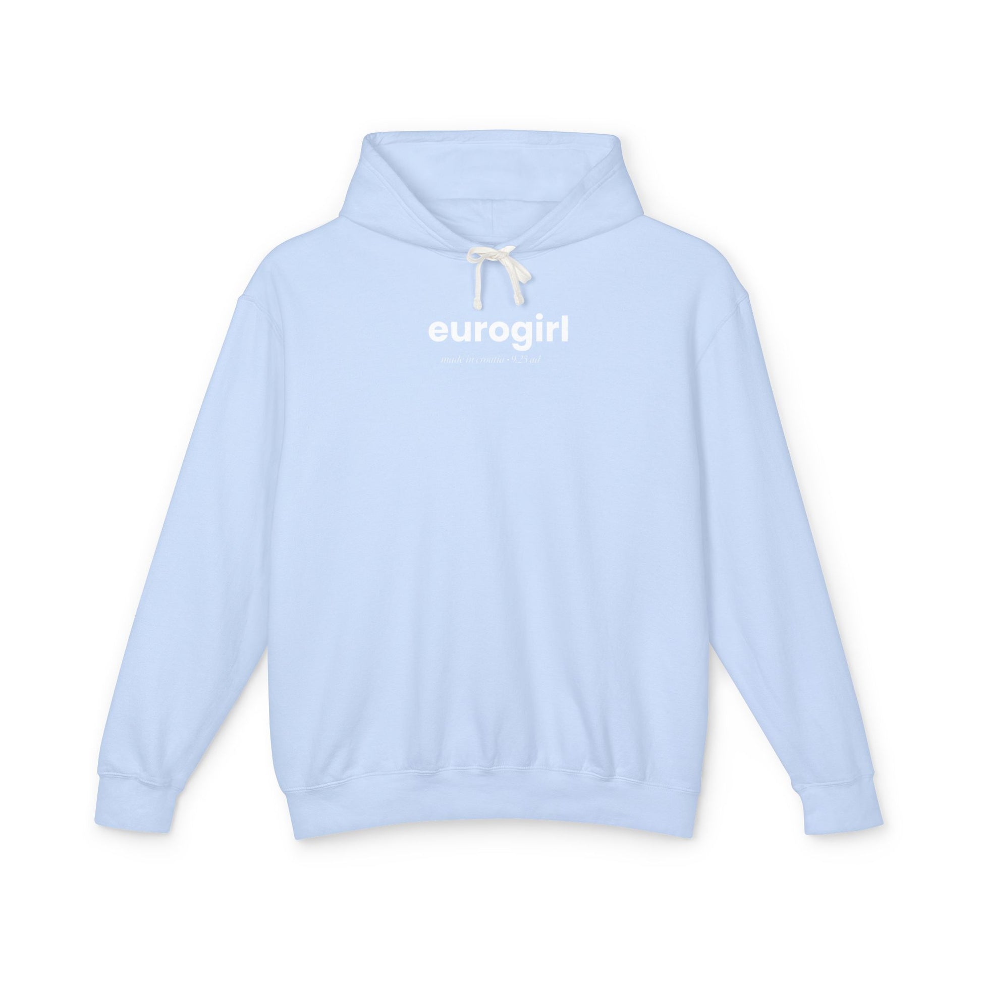 Printify Hoodie EuroGirl Baby Blue Pullover