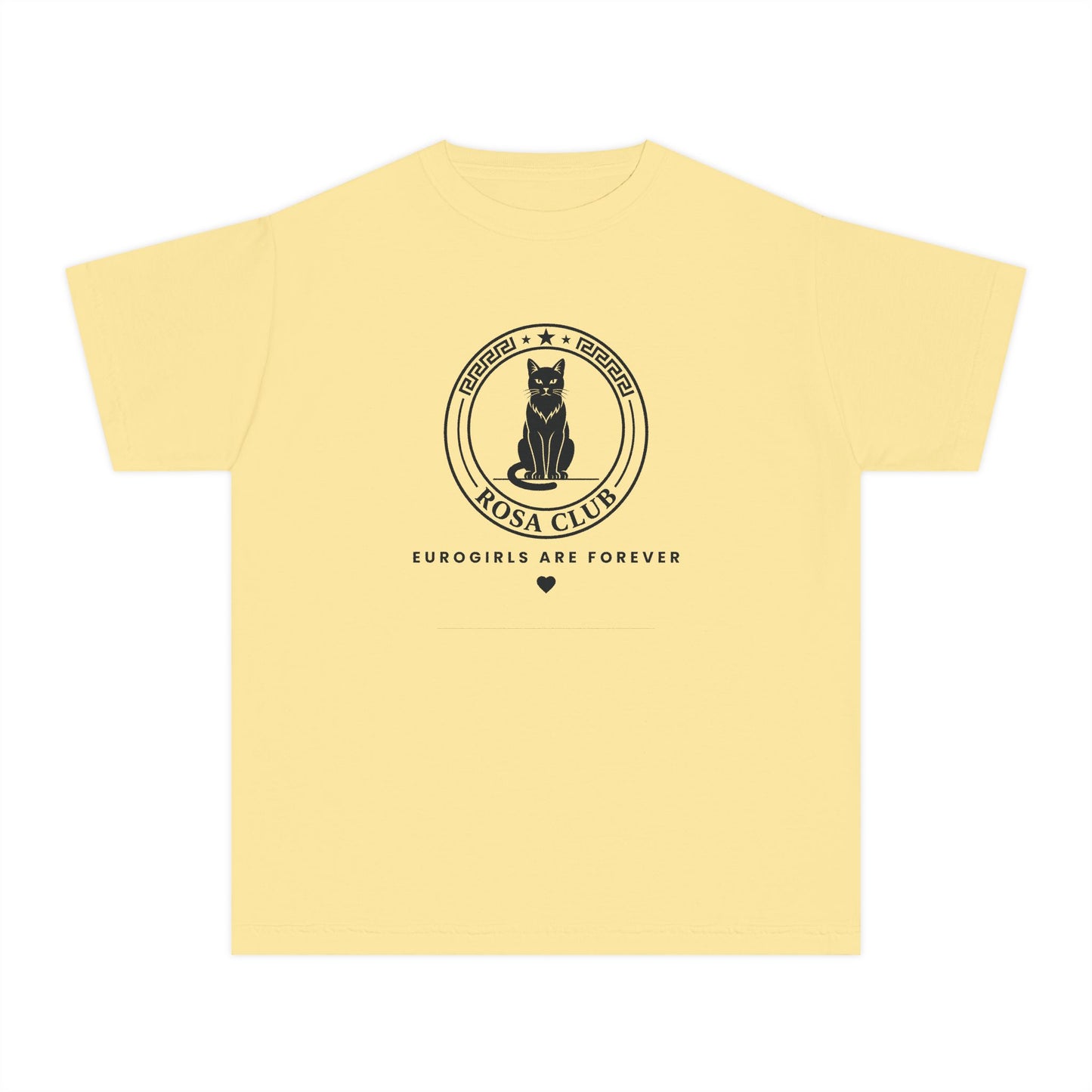 Printify Kids clothes Butter / XS Rosa Club Eurogirls are forever - Cat tshirt