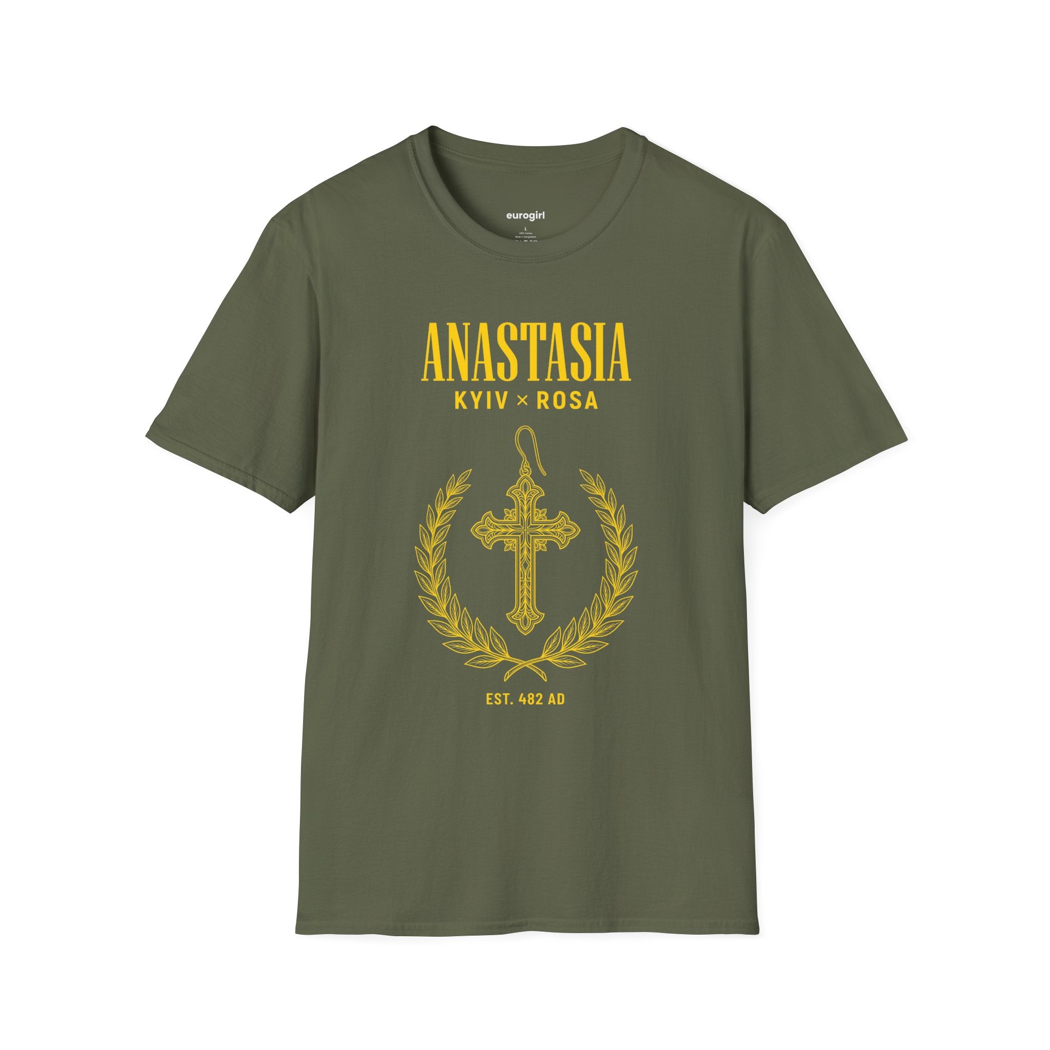 EuroGirl Anastasiax Rosa Kyiv Cross T-Shirt