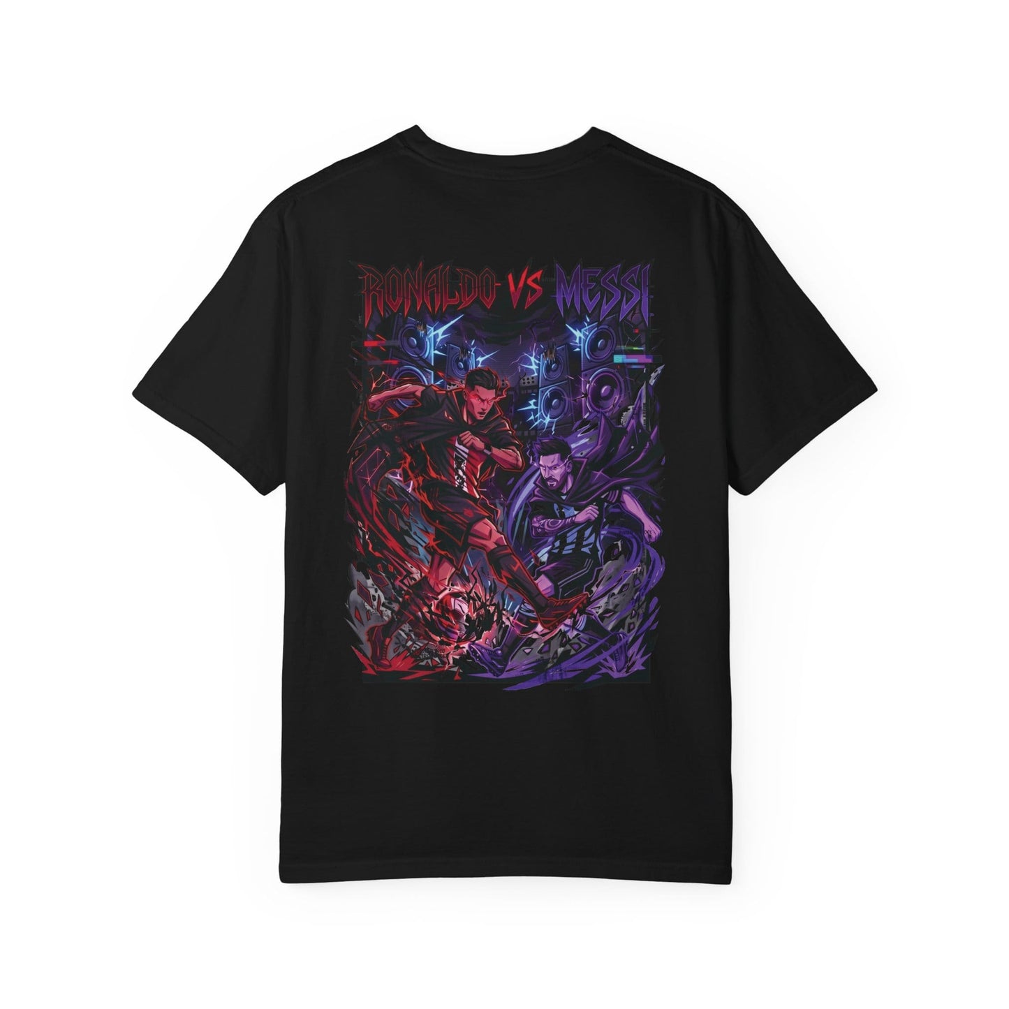 Printify T-Shirt Ronaldo vs Messi Anime T-Shirt — GOAT Football Rivalry
