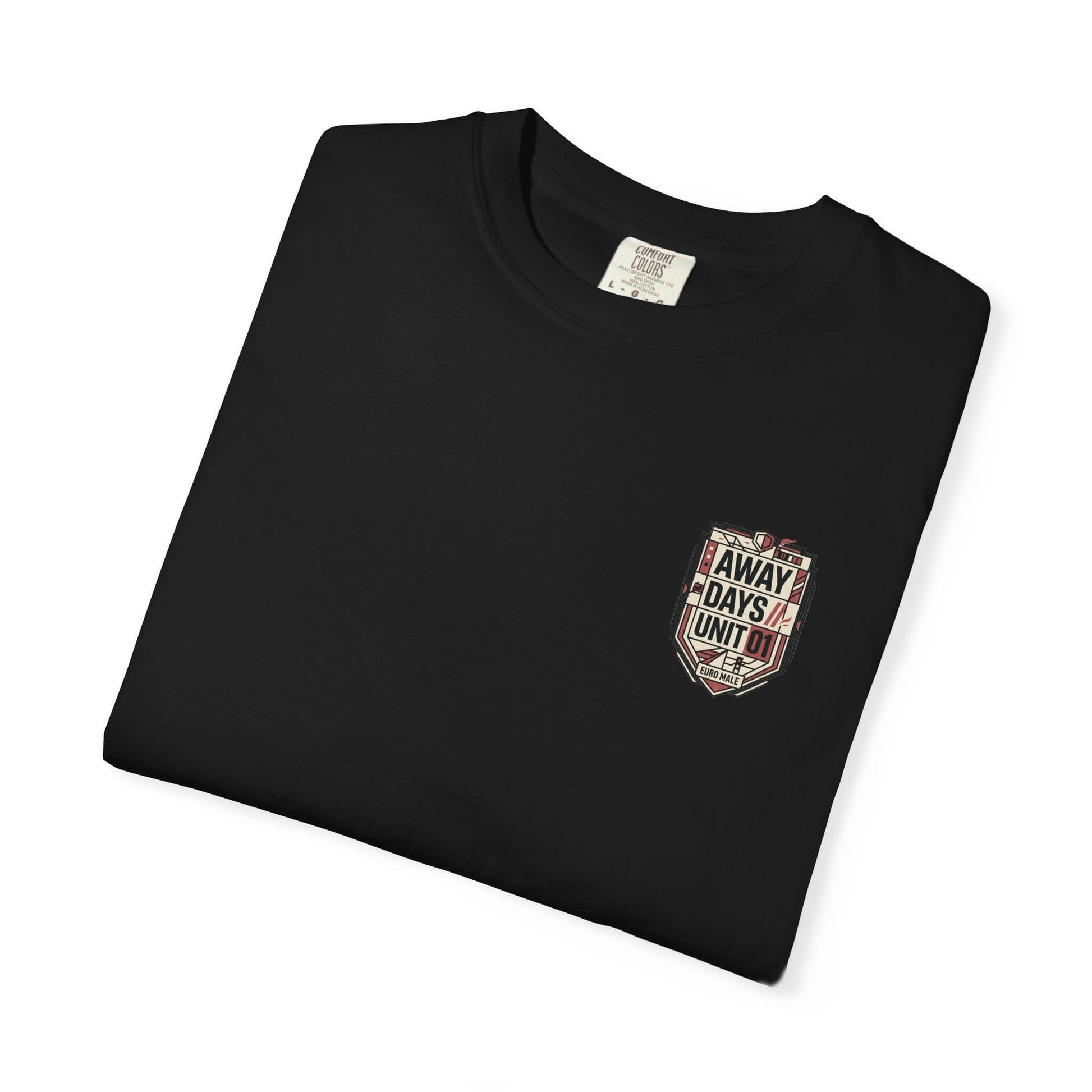 Printify T-Shirt Euro Male Away Days Graphic T-Shirt — "Away Days // Unit 01"