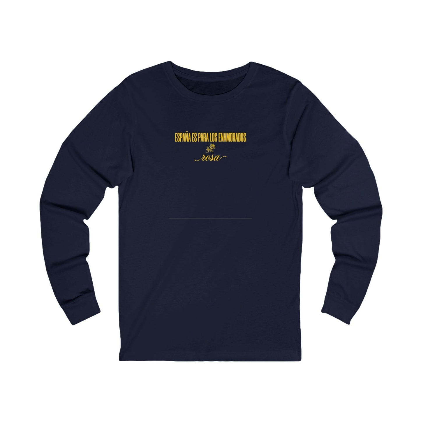Printify Long-sleeve XS / Navy Euro Girl Barcelona Catalunya Rosa Long Sleeve Tee