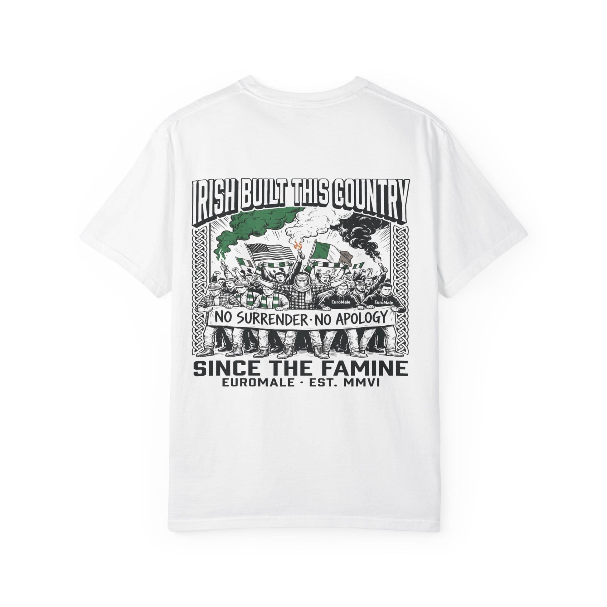 Printify T-Shirt Irish American Heritage T-Shirt — Celebrating the Irish Laborers Who Built America
