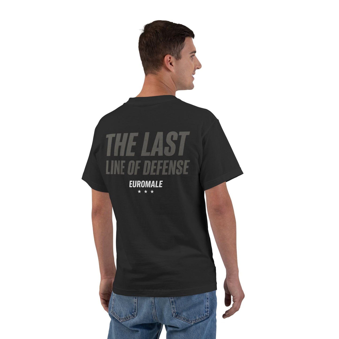 Printify T-Shirt EuroMale - The Last Line Beefy T-Shirt