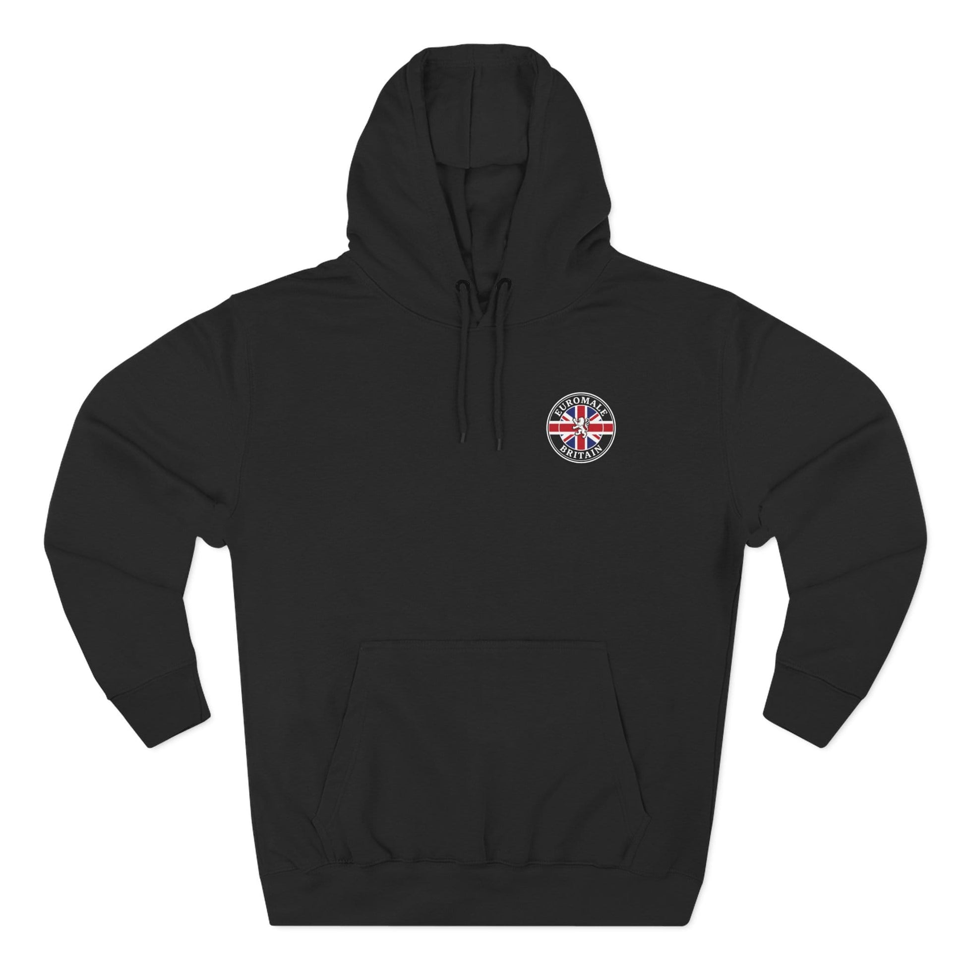 Printify Hoodie Euro Male - English Till I Die Hoodie — British Flag Rocker Fleece Pullover
