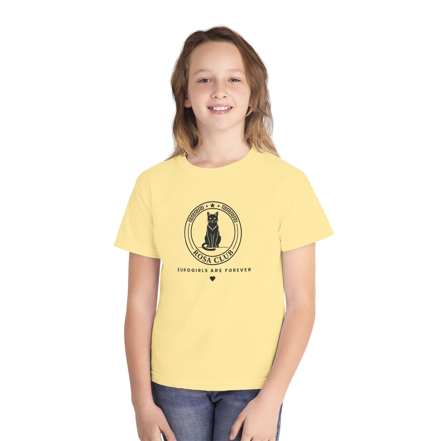 Printify Kids clothes Rosa Club Eurogirls are forever - Cat tshirt