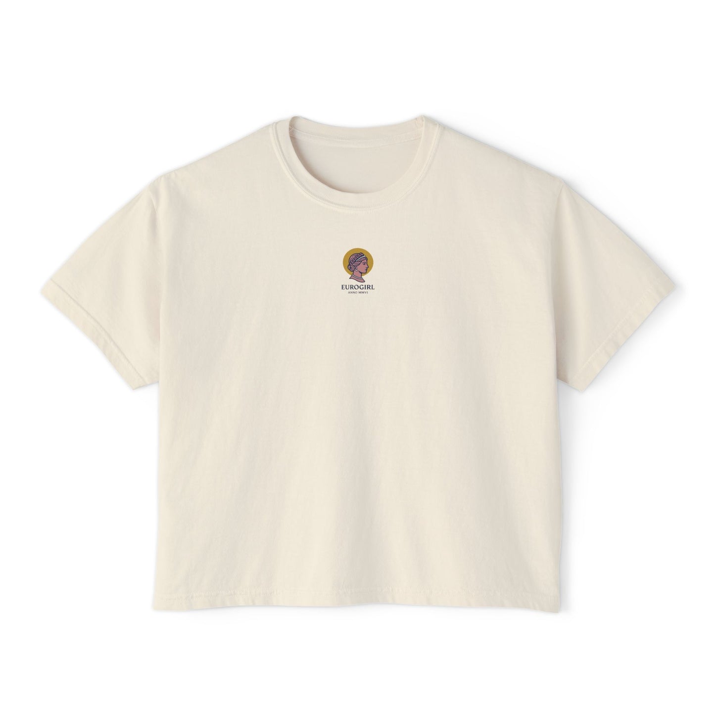 Printify T-Shirt Euro Girl Byzantine Crop