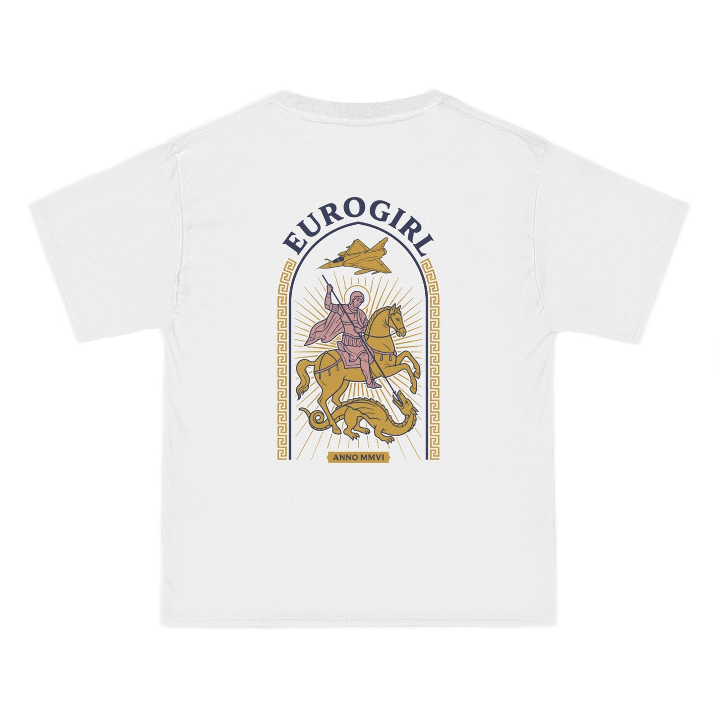 Printify T-Shirt Euro Girl St. George Byzantine Oversized Tee