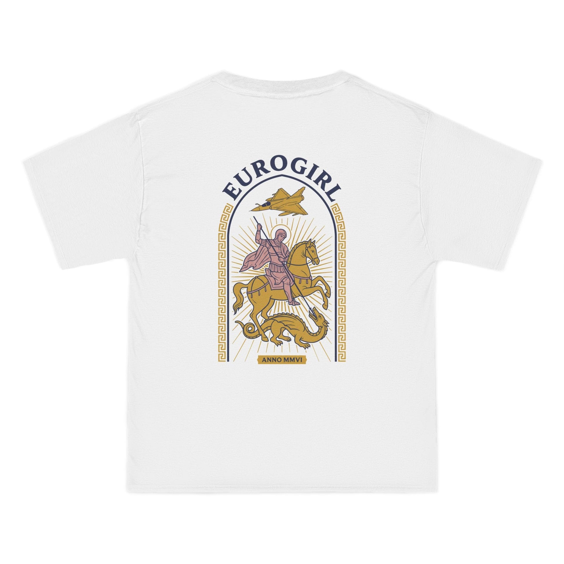Printify T-Shirt Euro Girl St. George Byzantine Oversized Tee