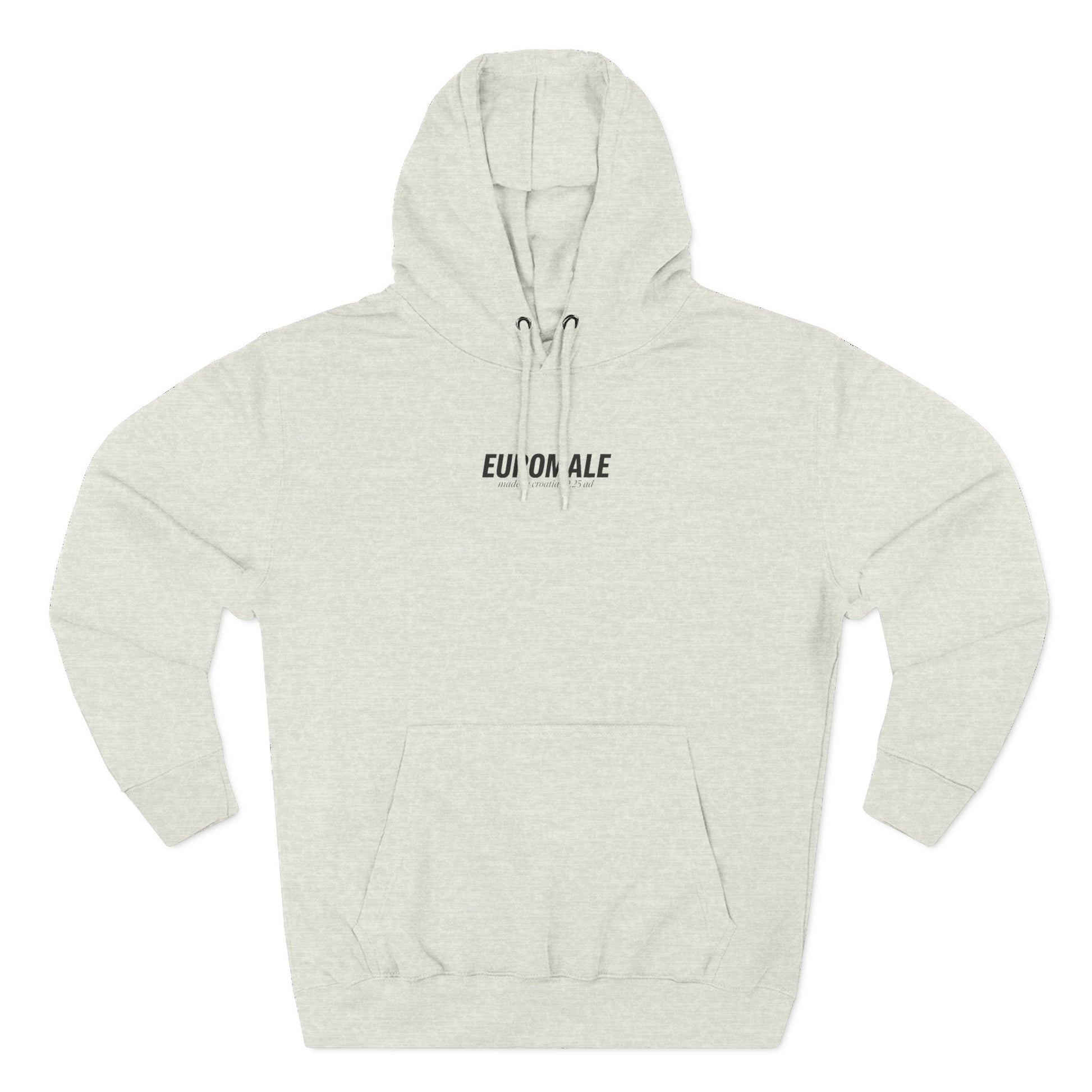 Printify Hoodie Euromale 'Fear of Mog' Hoodie – Minimal Graphic Fleece Pullover