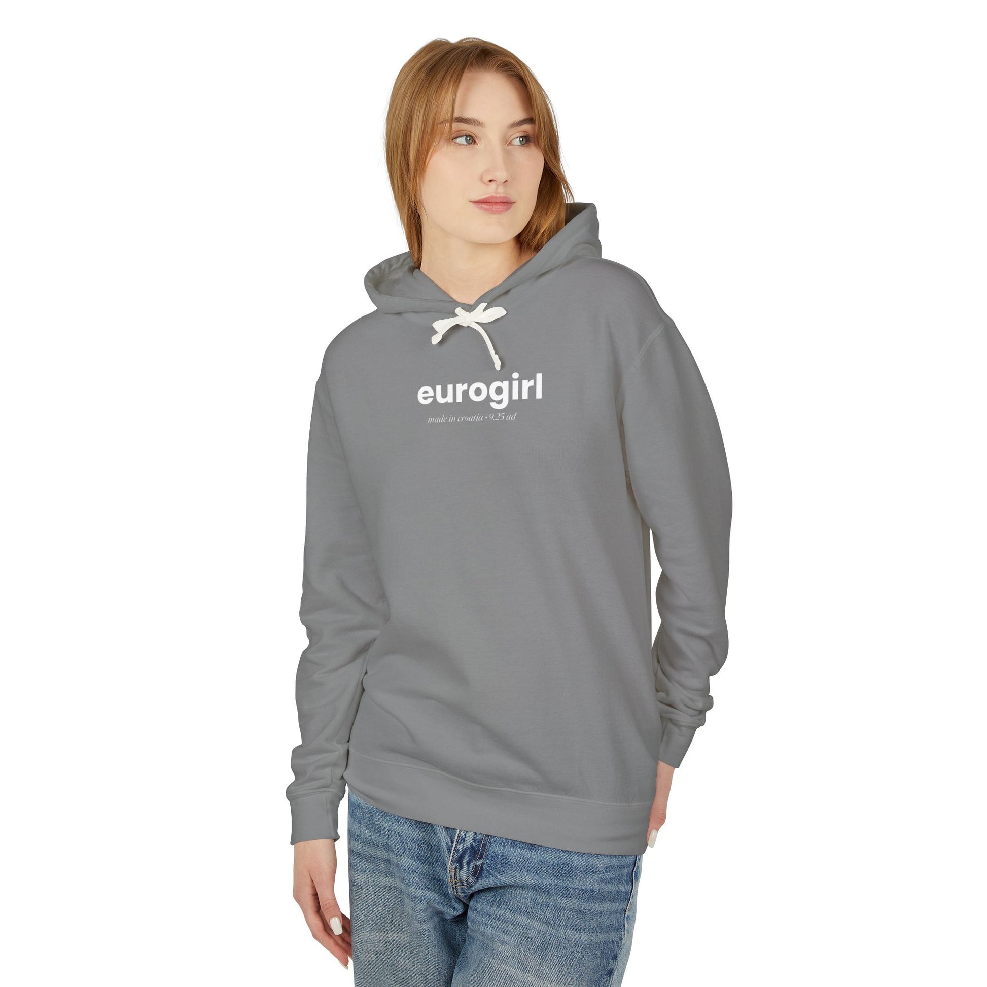 Printify Hoodie EuroGirl Baby Blue Pullover
