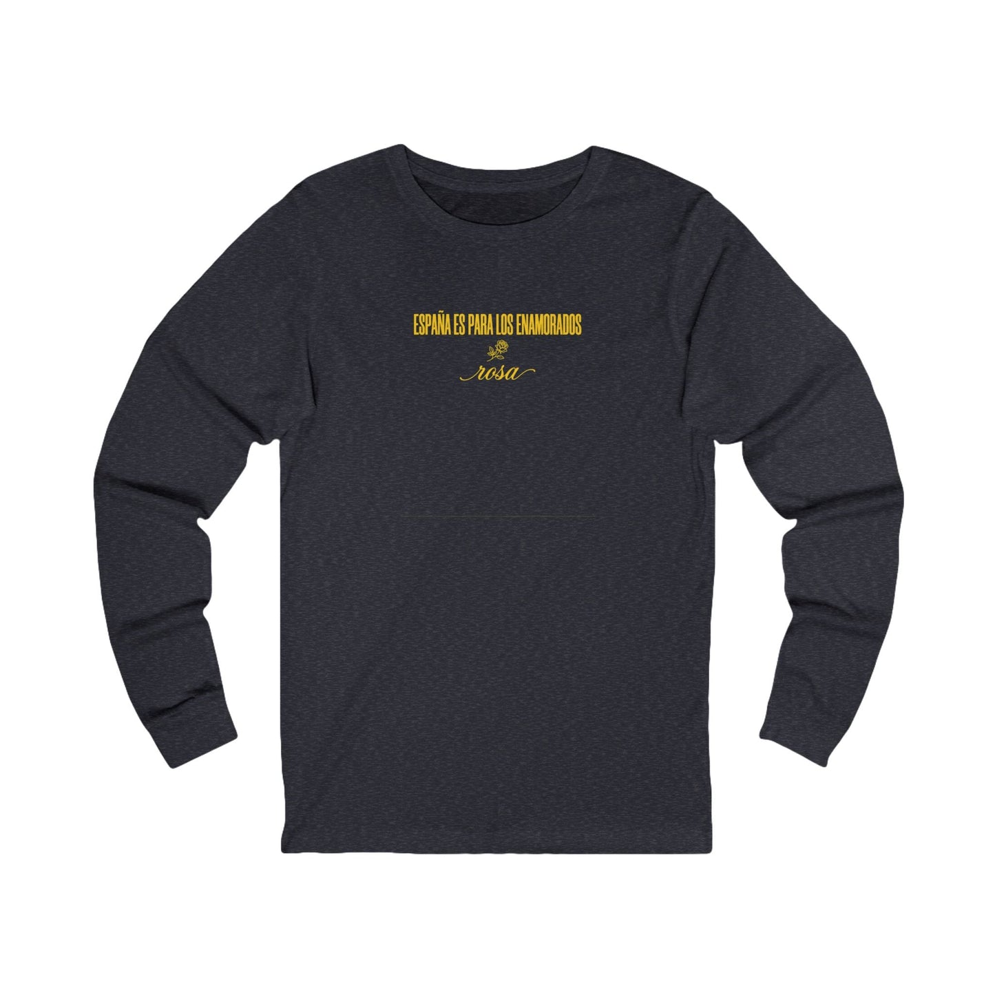 Printify Long-sleeve S / Heather Navy Euro Girl Barcelona Catalunya Rosa Long Sleeve Tee