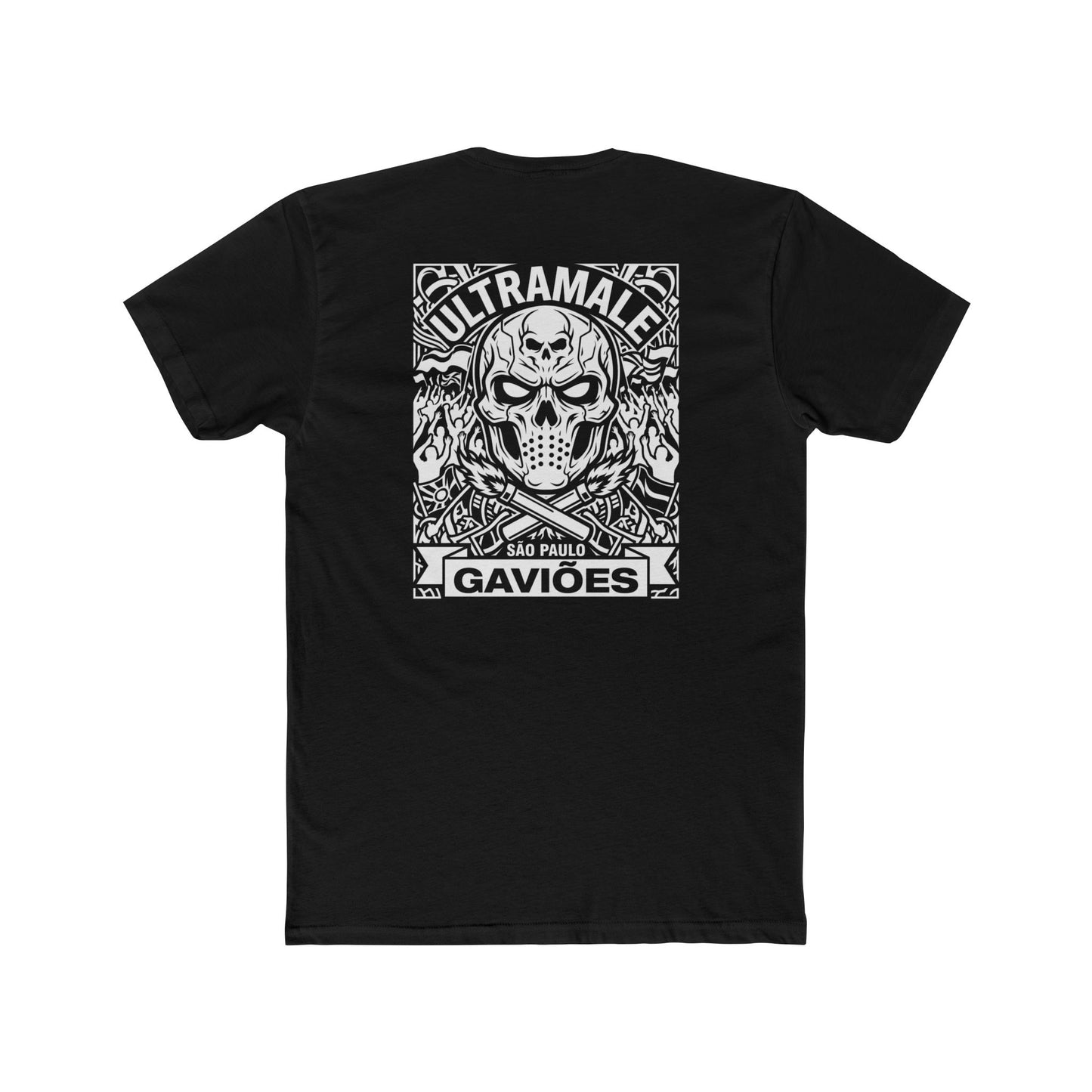 Printify T-Shirt UltraMale - Gaviões Ultramale Skull Crew Tee — Brazilian Football