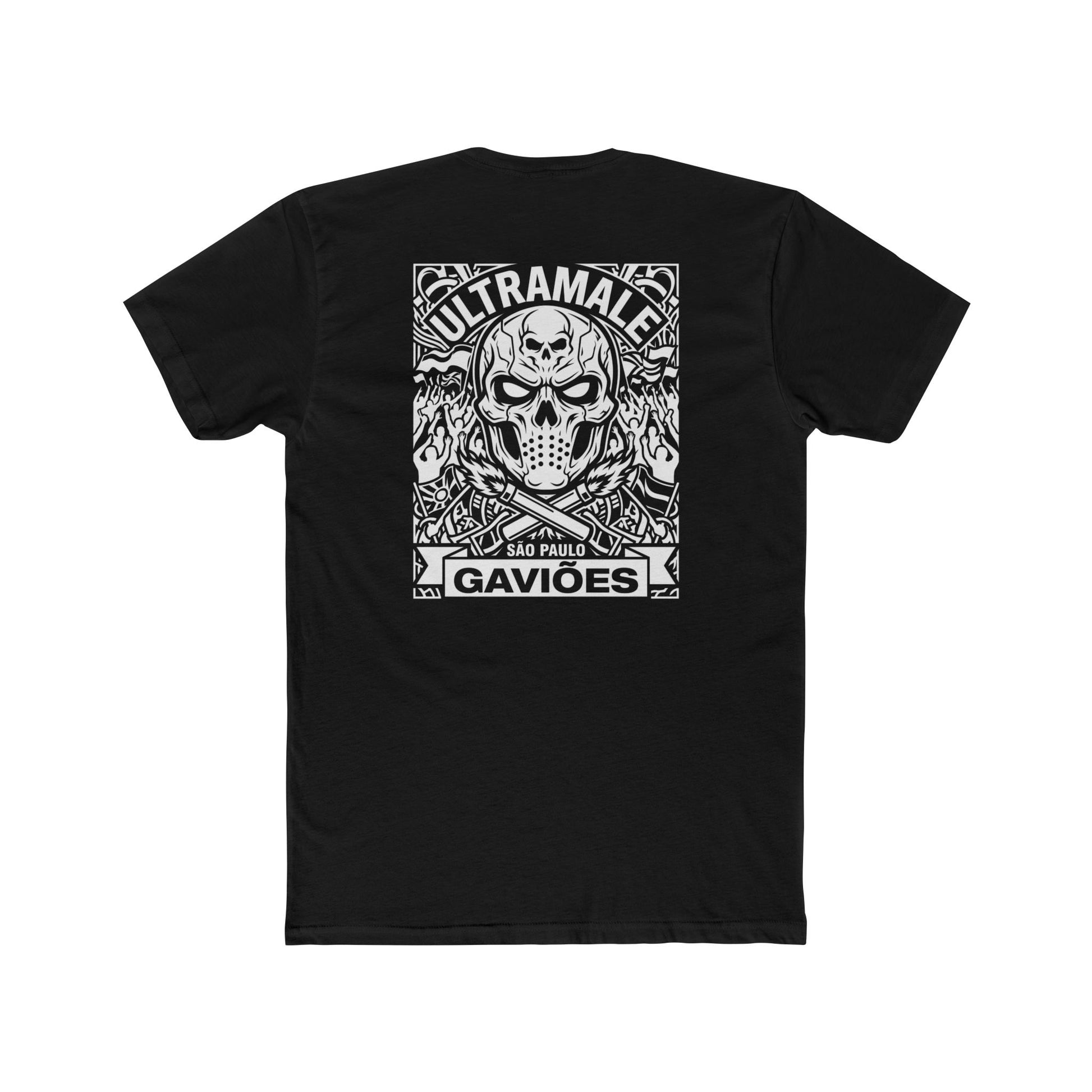 Printify T-Shirt UltraMale - Gaviões Ultramale Skull Crew Tee — Brazilian Football