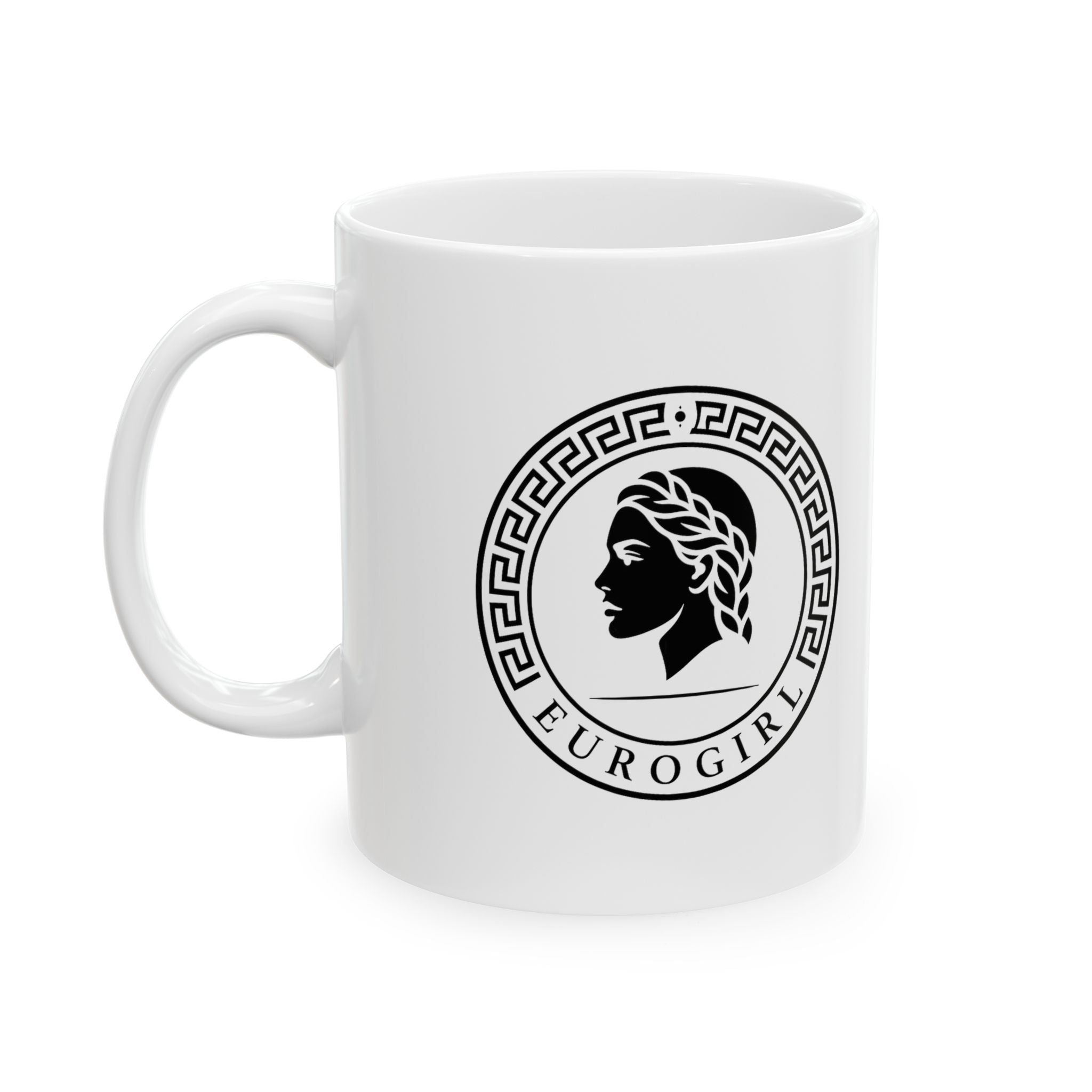 EuroGirl ceramic coffee cup