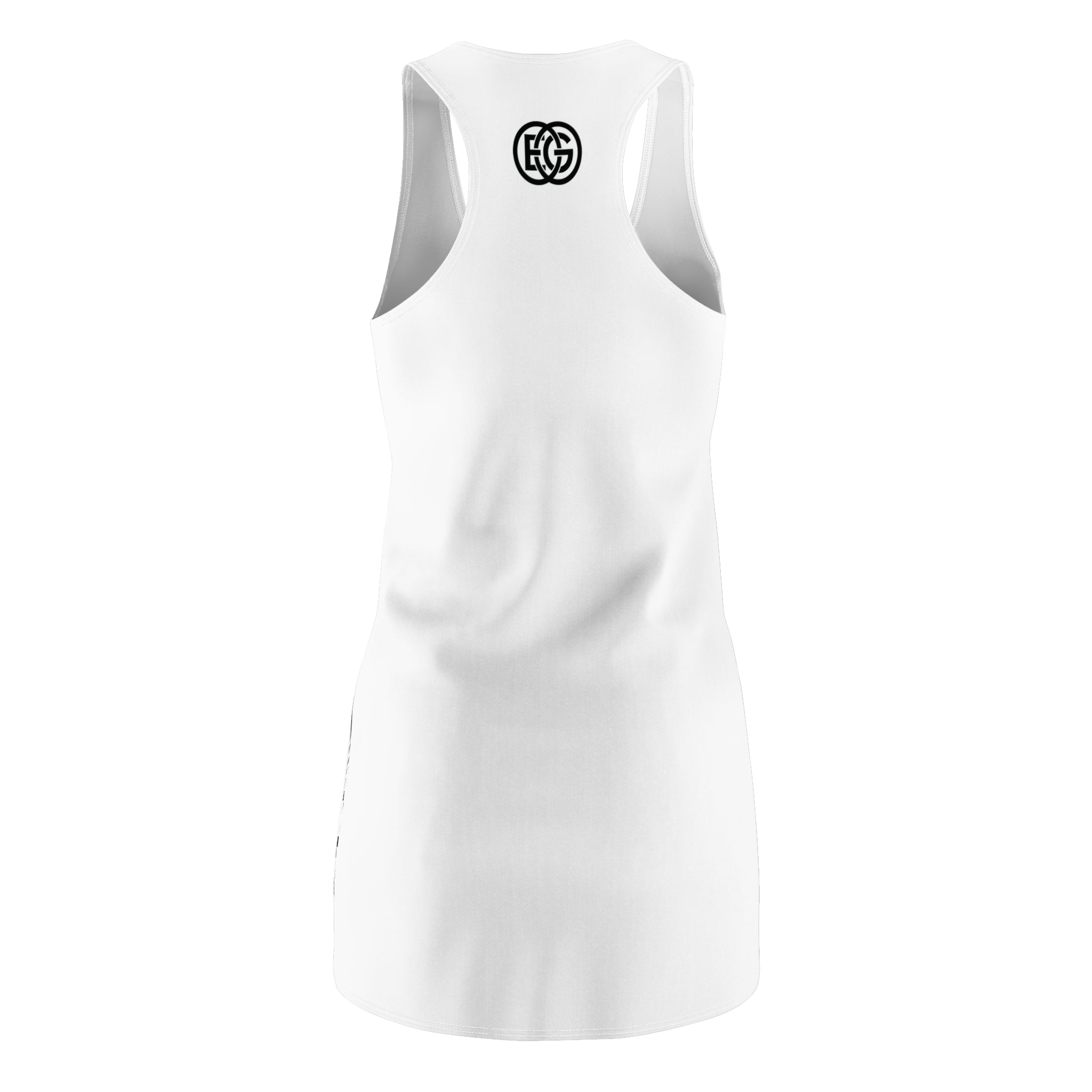 EuroGirl Croatia Rose Racerback Dress — Floral Tattoo-Style AOP Sundress