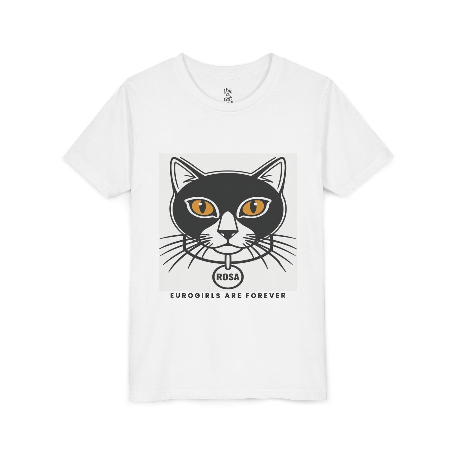 Printify Kids clothes Rosa Club Cat Tee