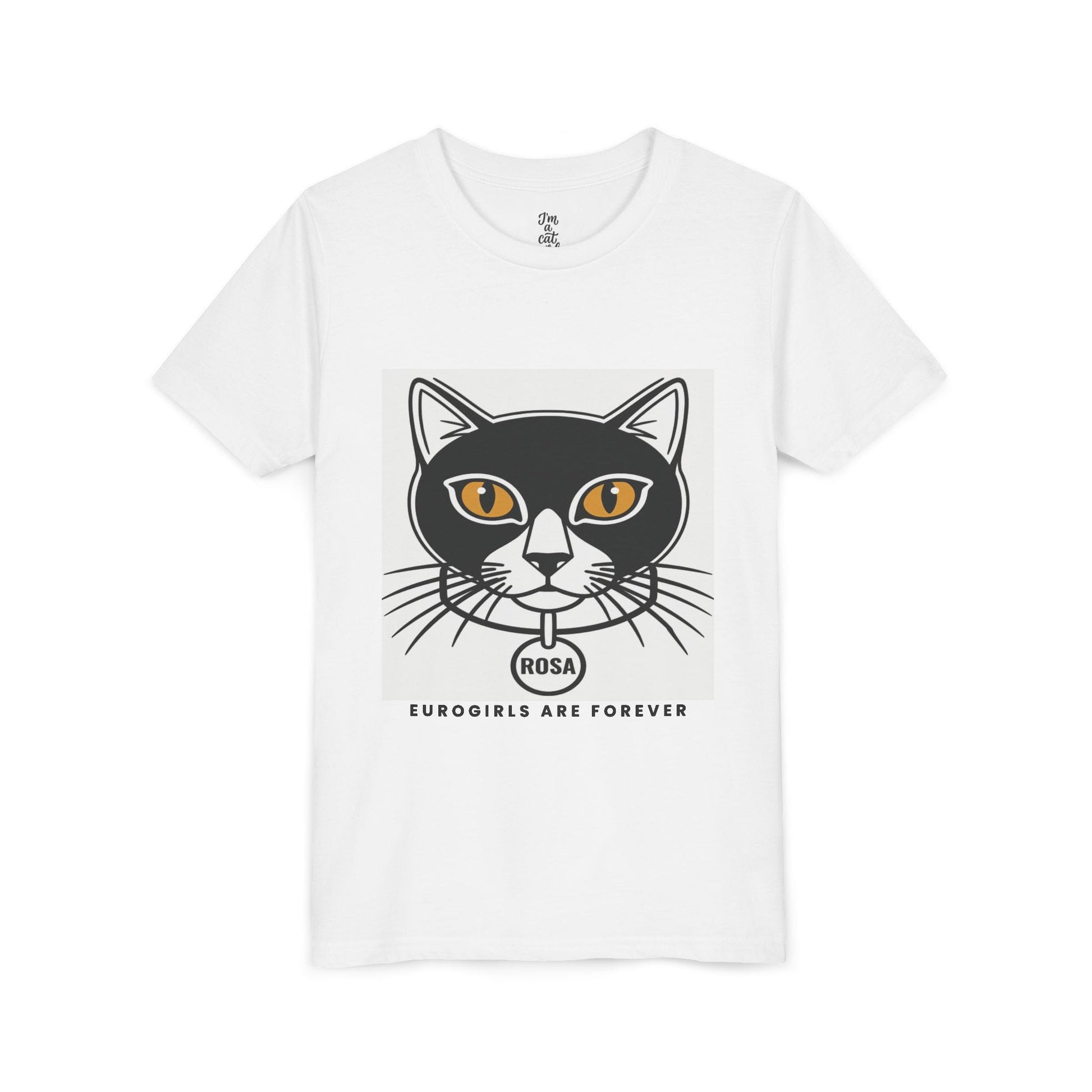 Printify Kids clothes Rosa Club Cat Tee