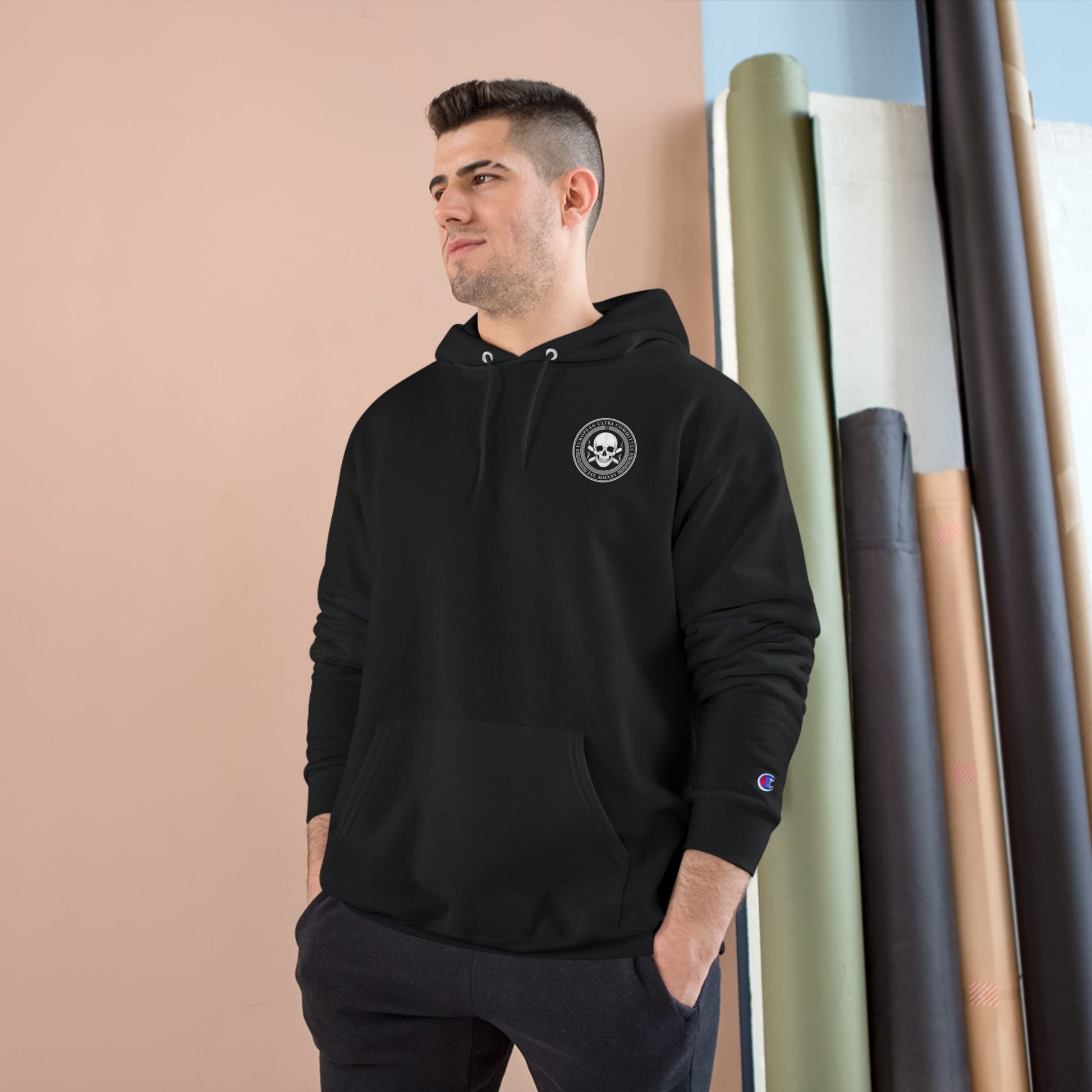 Printify Hoodie Skull x Bones Men's Pullover Sweatshirt - Tougher Side