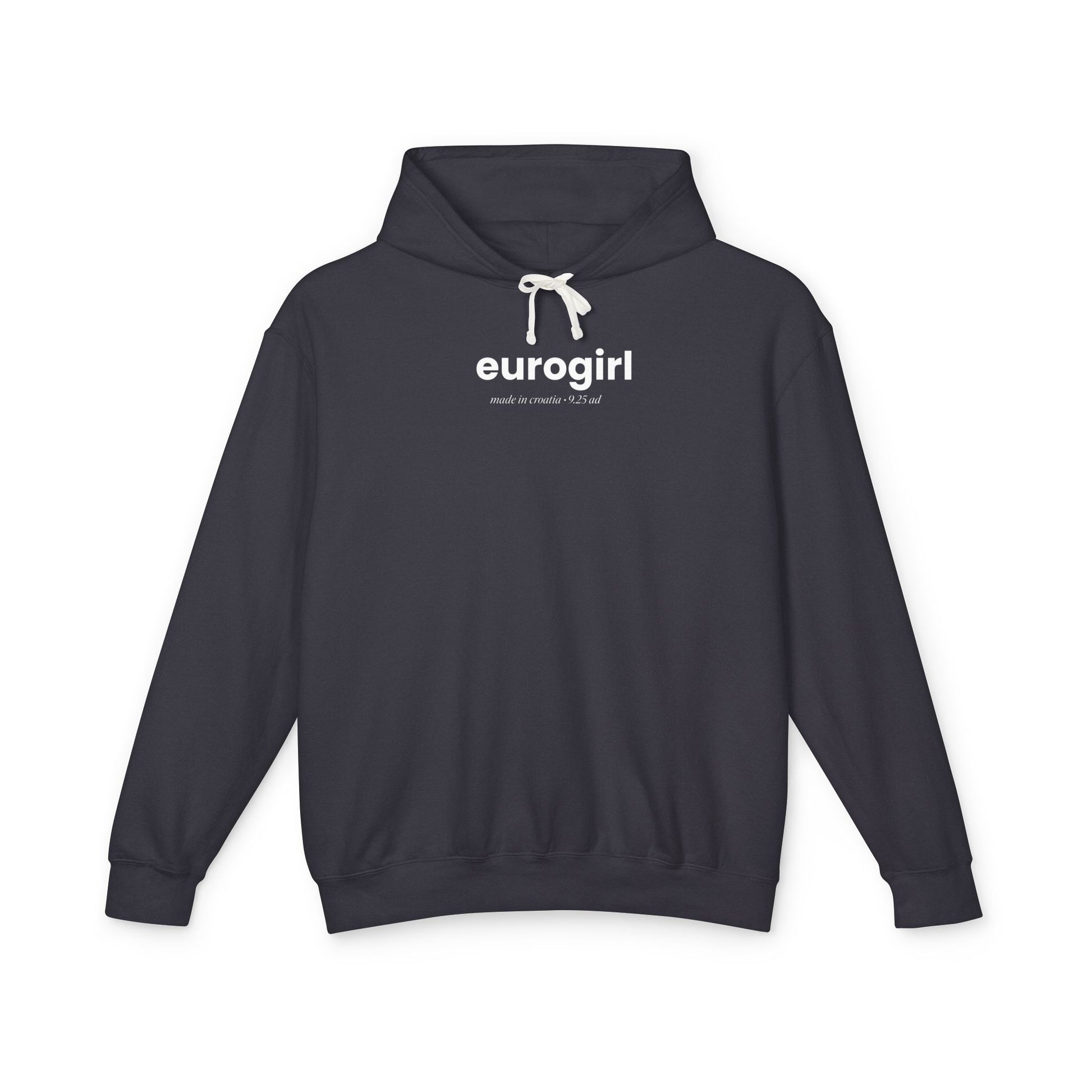 Printify Hoodie S / Black EuroGirl Baby Blue Pullover