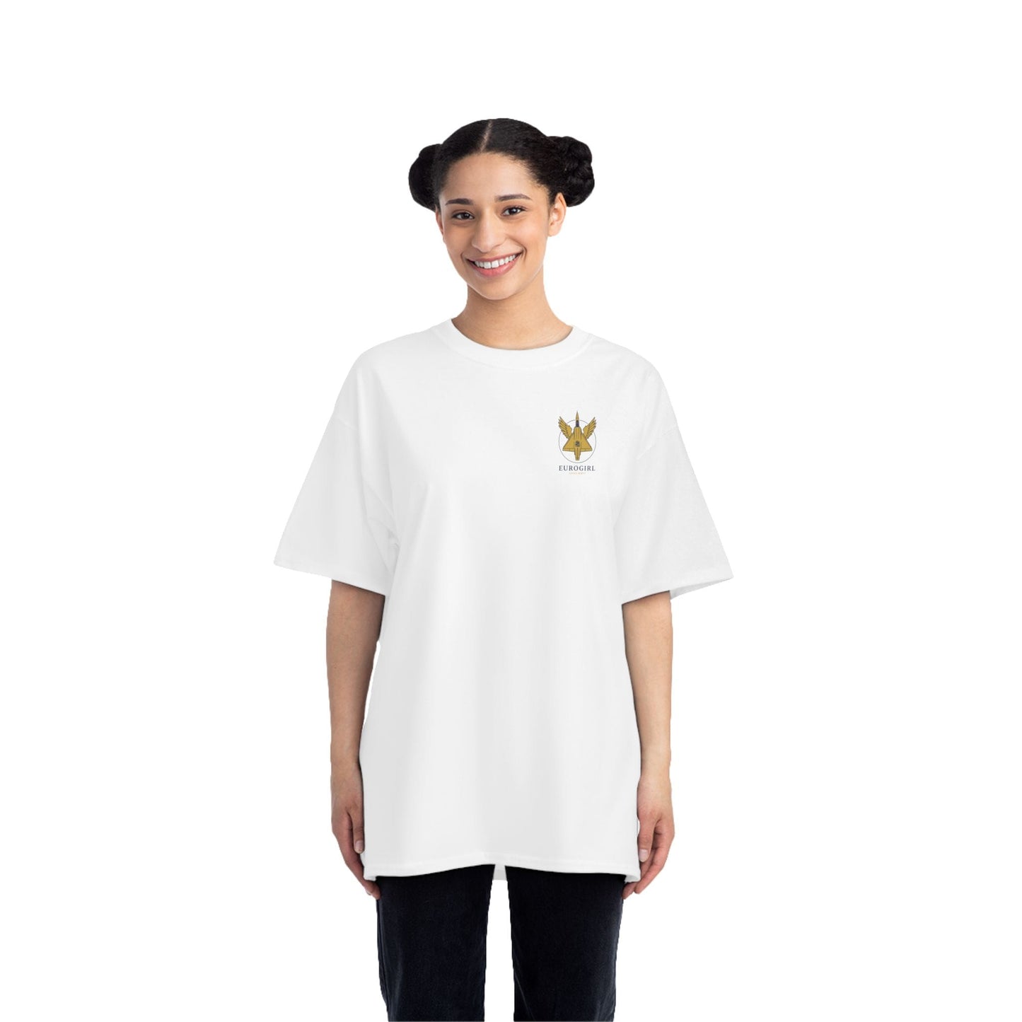 Printify T-Shirt Euro Girl St. George Byzantine Oversized Tee