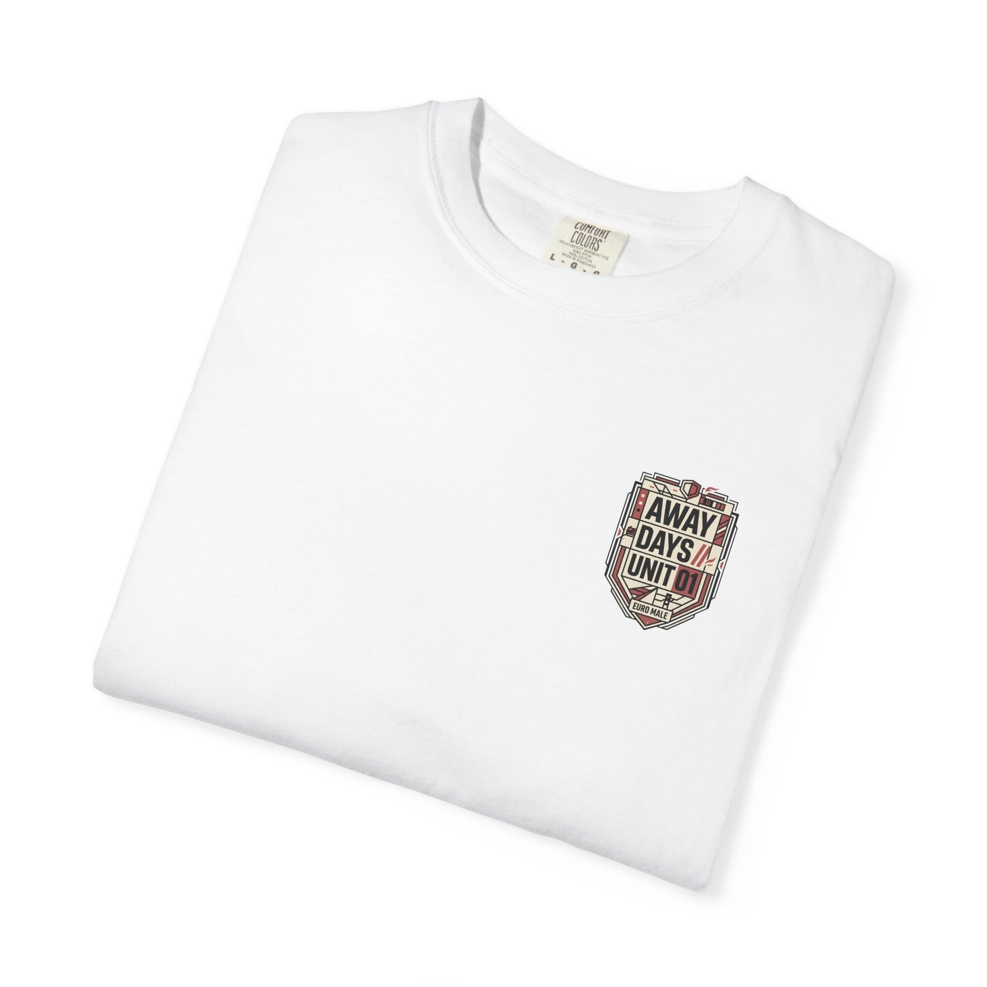 Printify T-Shirt Euro Male Away Days Graphic T-Shirt — "Away Days // Unit 01"