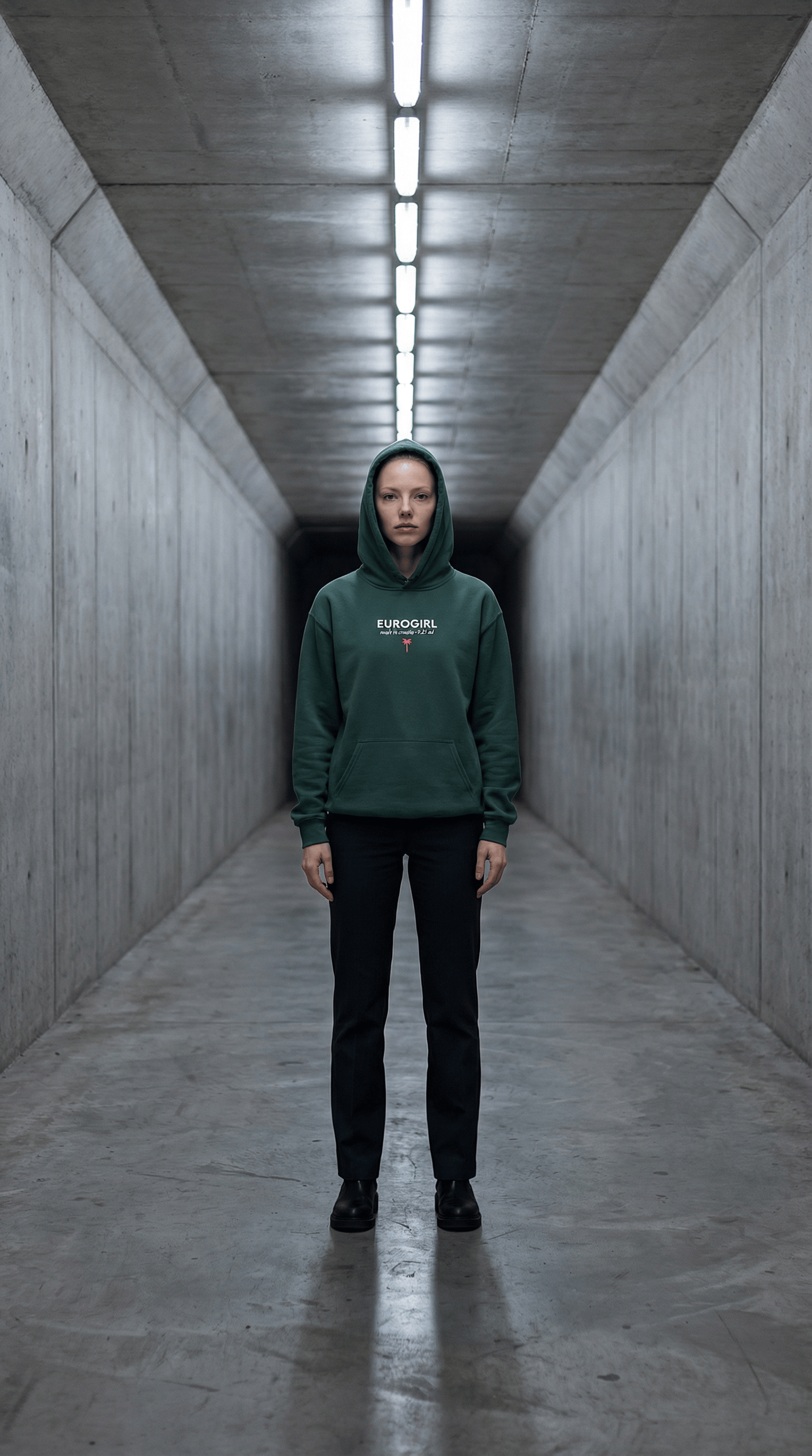 Printify Hoodie Euro Girl Essential Pullover