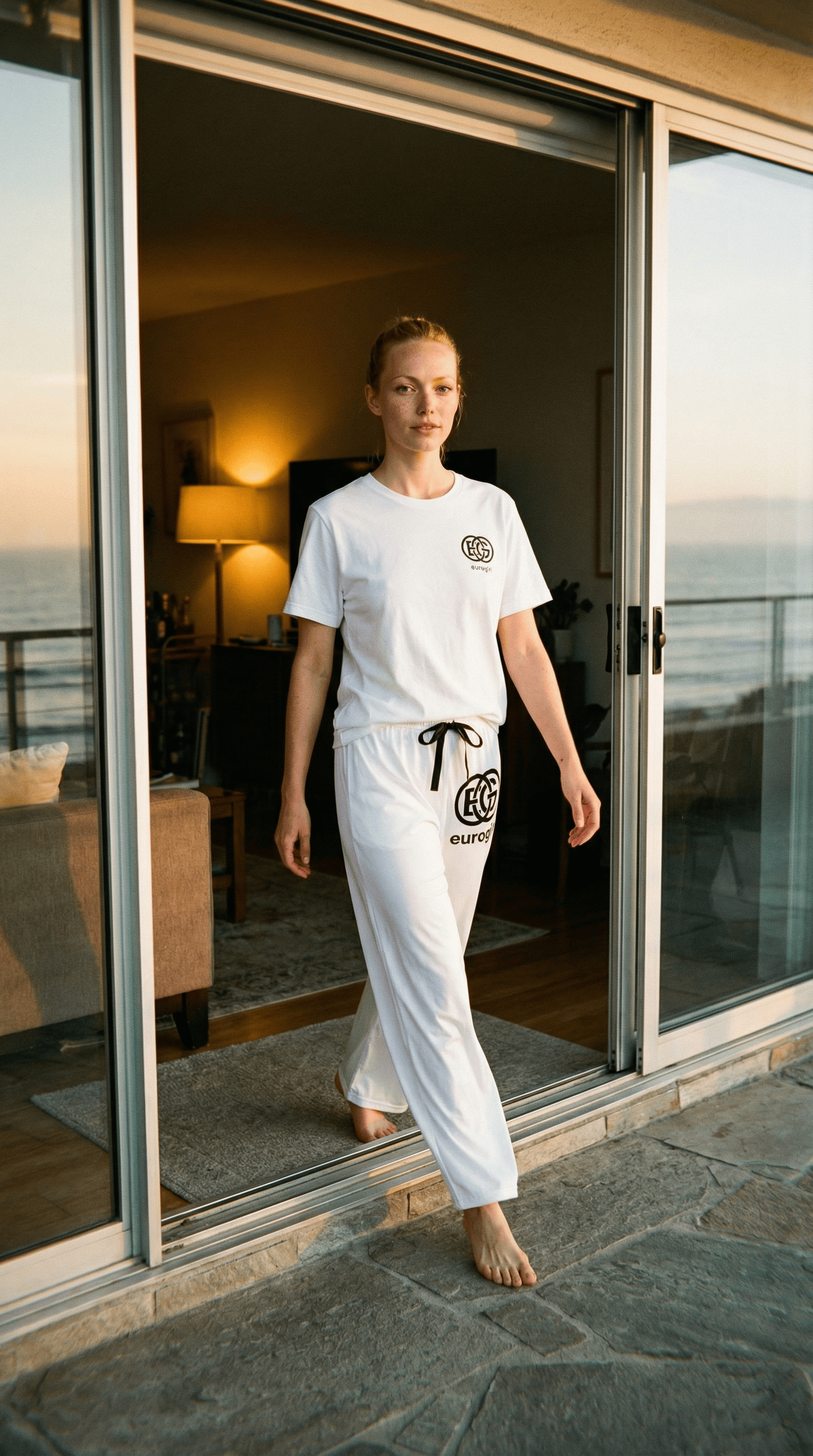 Printify All Over Prints L / White stitching Eurogirl WhiteHot Spring 2026 Breeze Pant