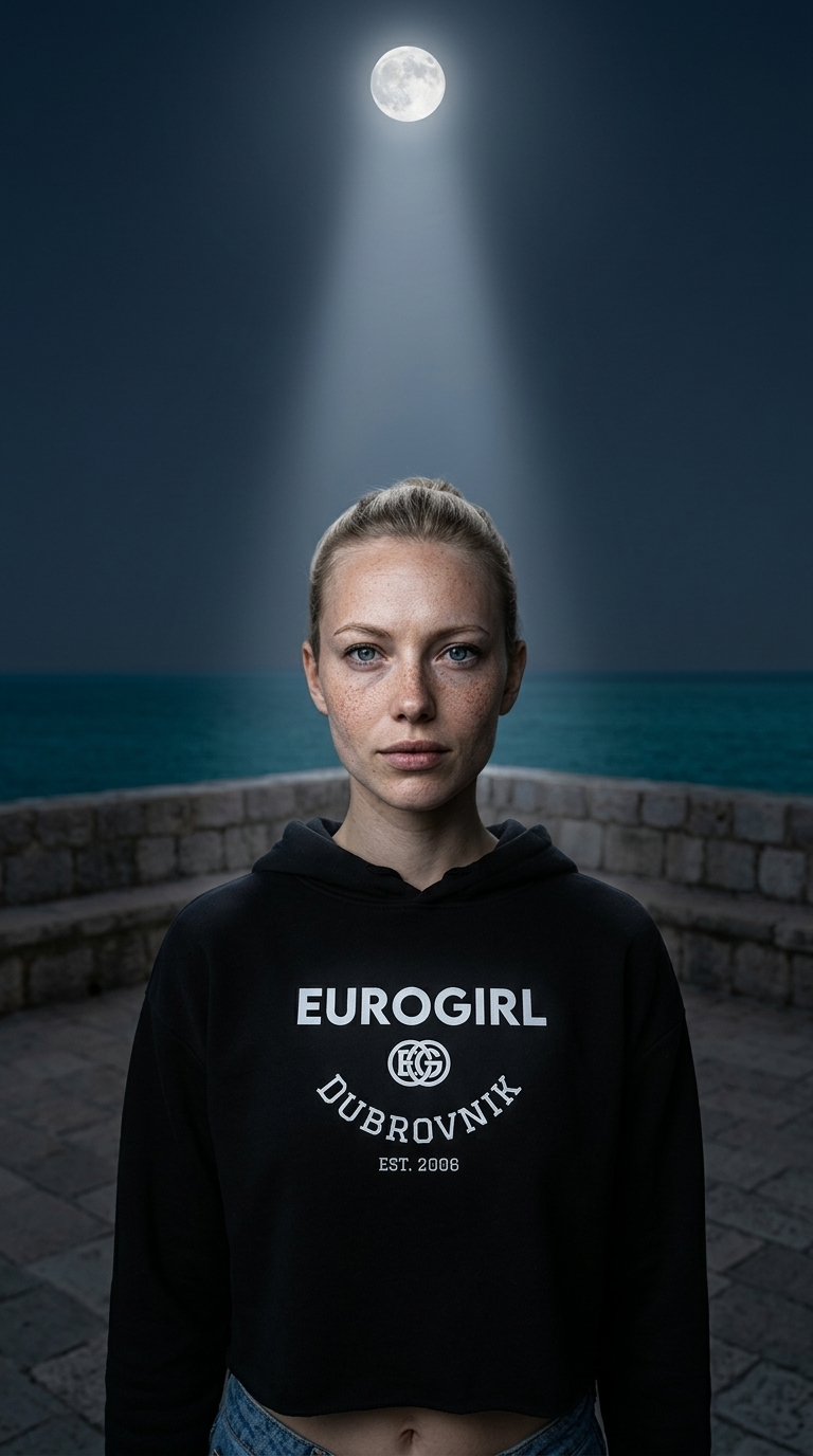 Euro girl - EG Cropped Hoodie