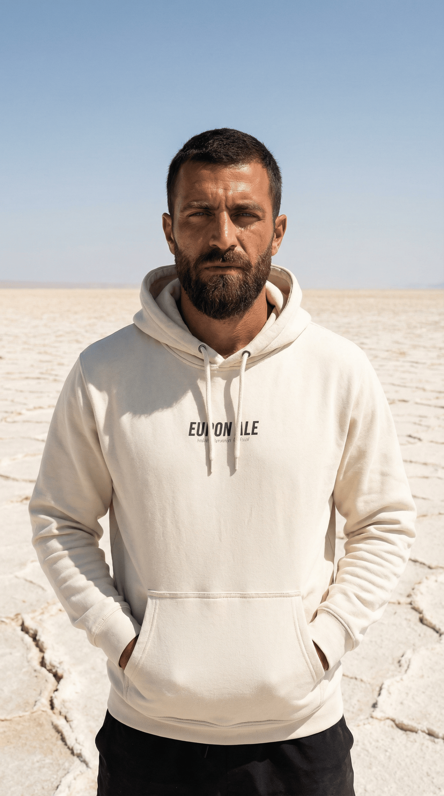 Printify Hoodie XS / Heather Grey Euromale 'Fear of Mog' Hoodie – Minimal Graphic Fleece Pullover