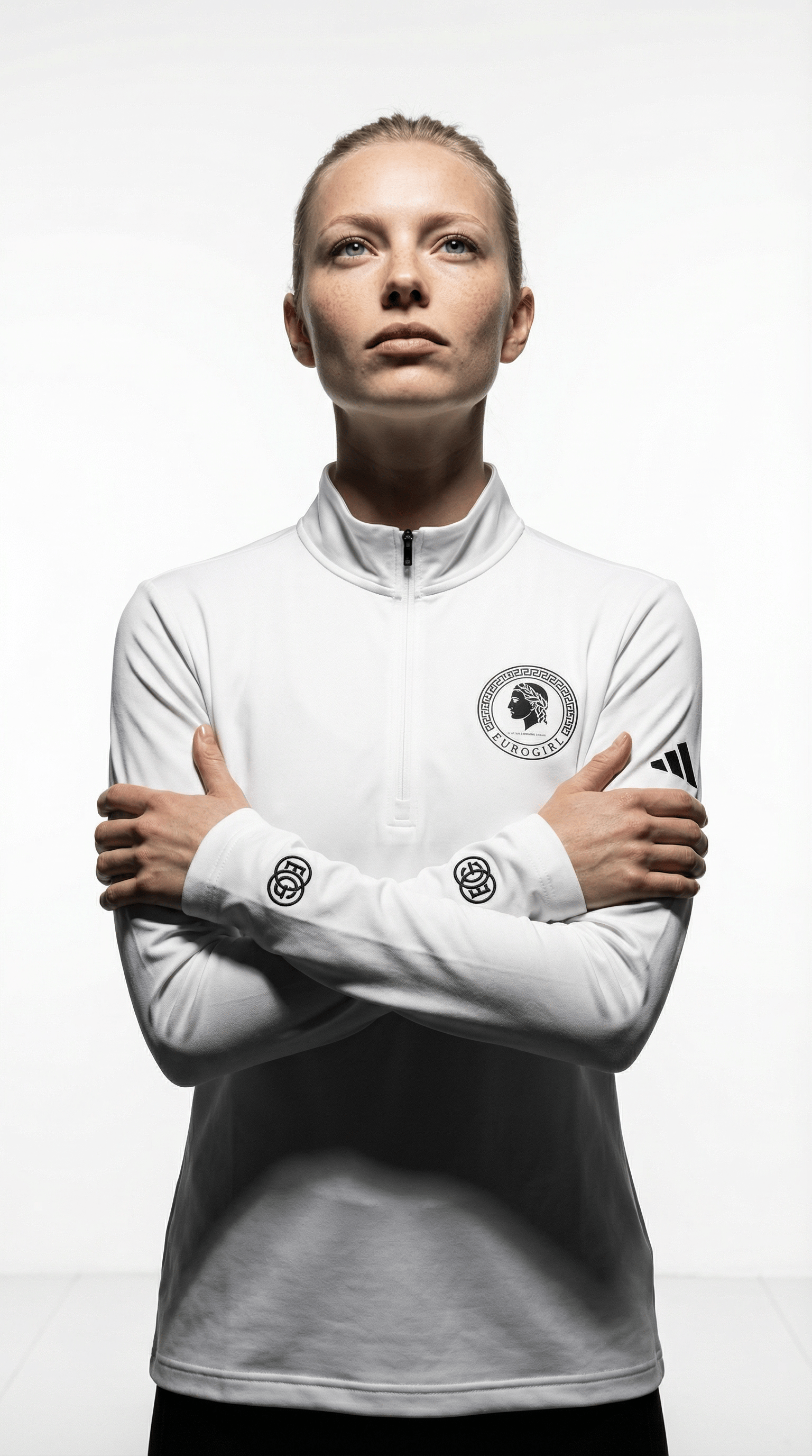 Printify Sweatshirt EuroGirl WhiteHot Spring 2026 Addidas Tech Jacket