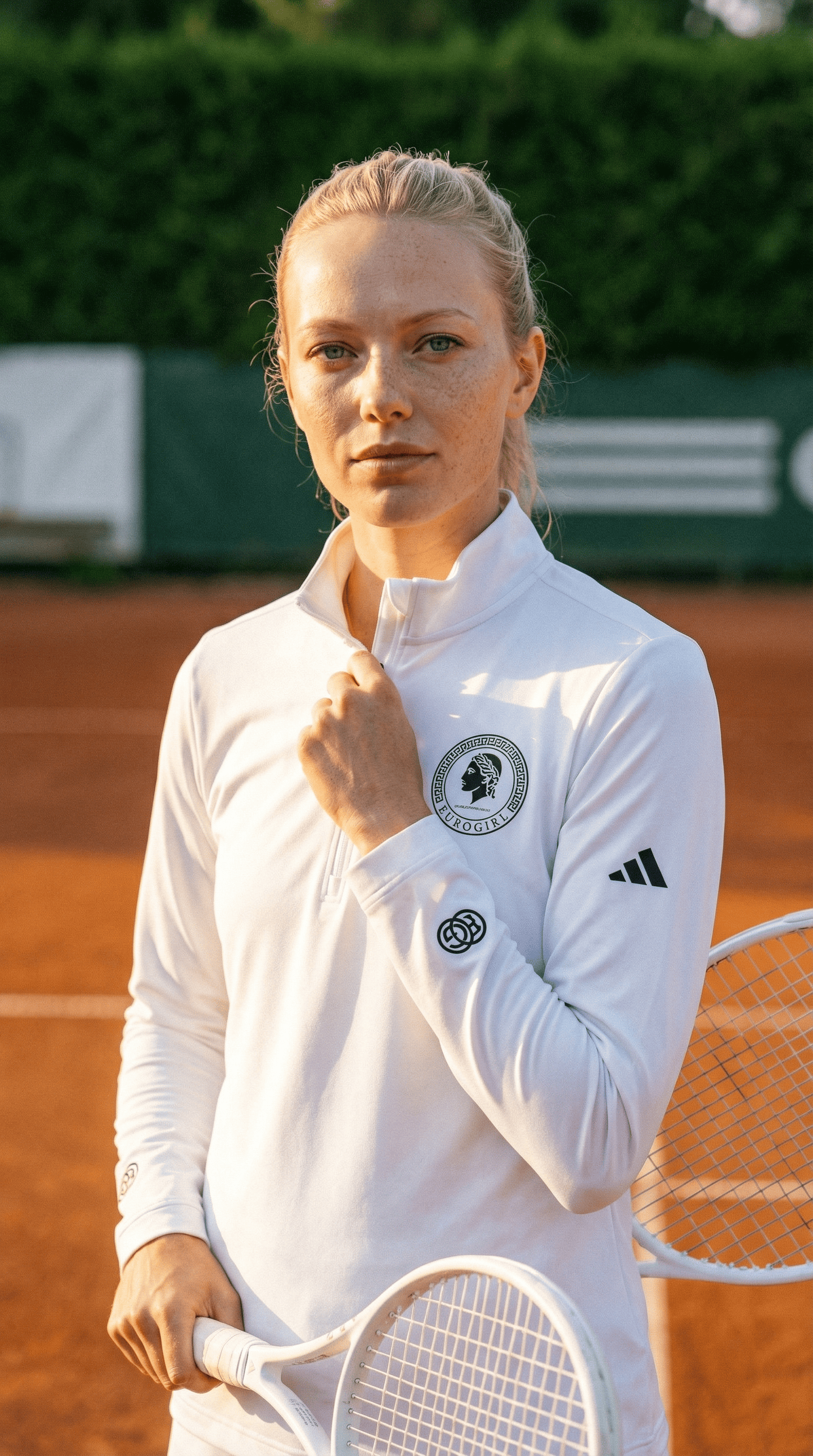 Printify Sweatshirt EuroGirl WhiteHot Spring 2026 Addidas Tech Jacket