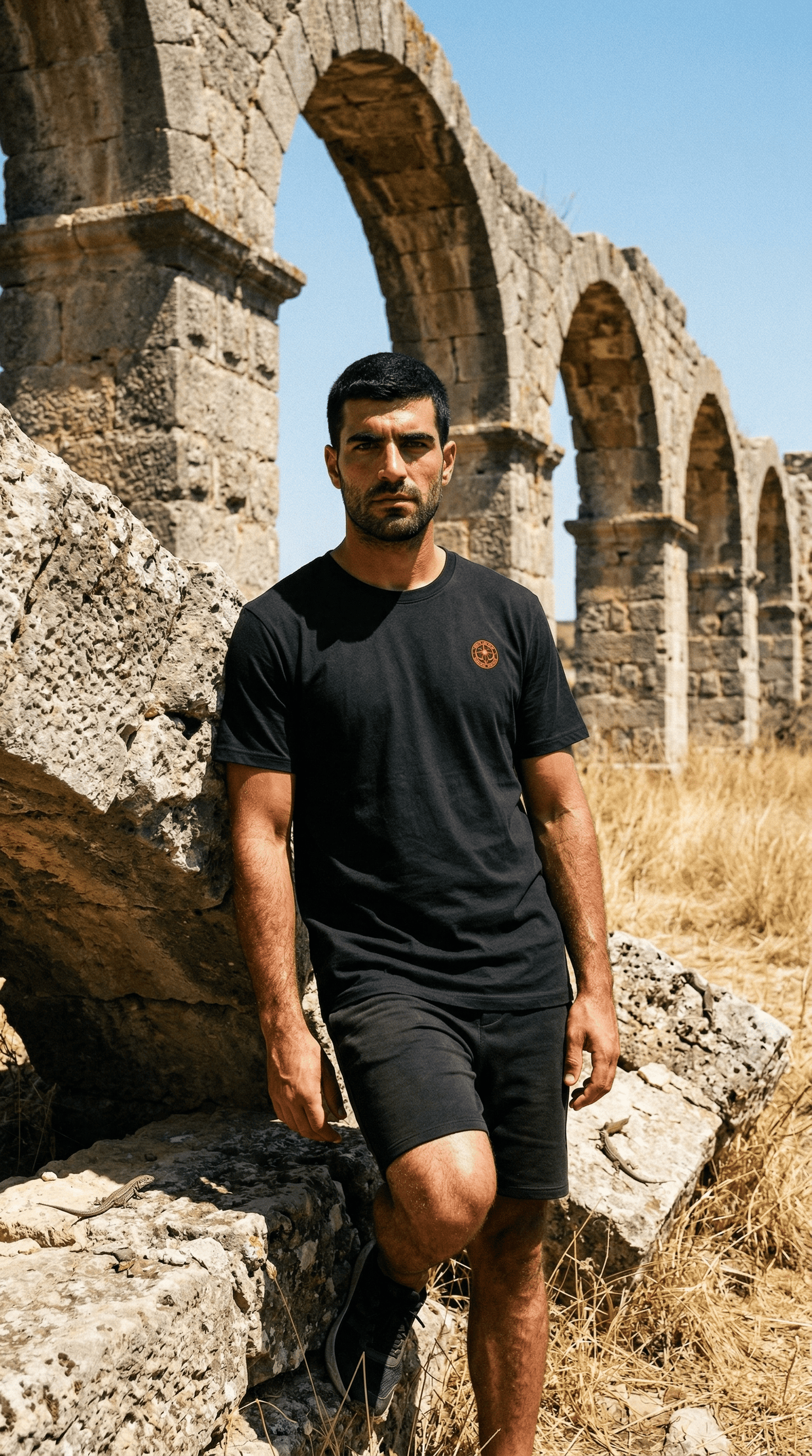 Printify T-Shirt Black / S Euro Male - Built in Europe Casual Tee