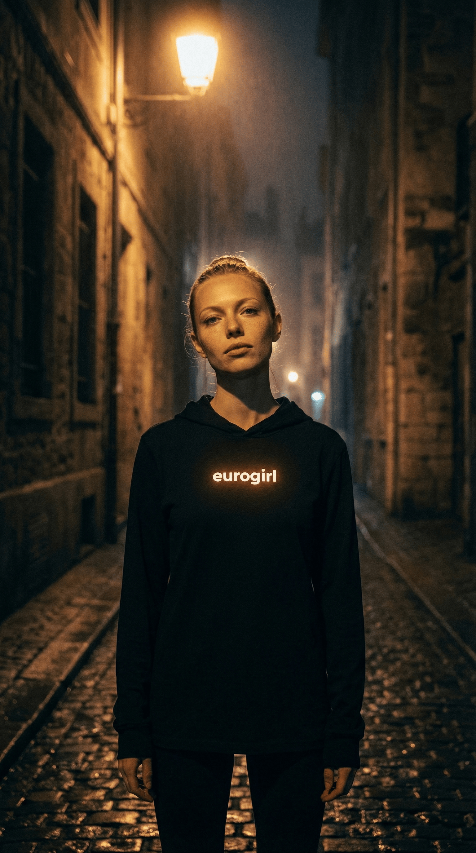Printify Long-sleeve Euro Girl  Light Pullover